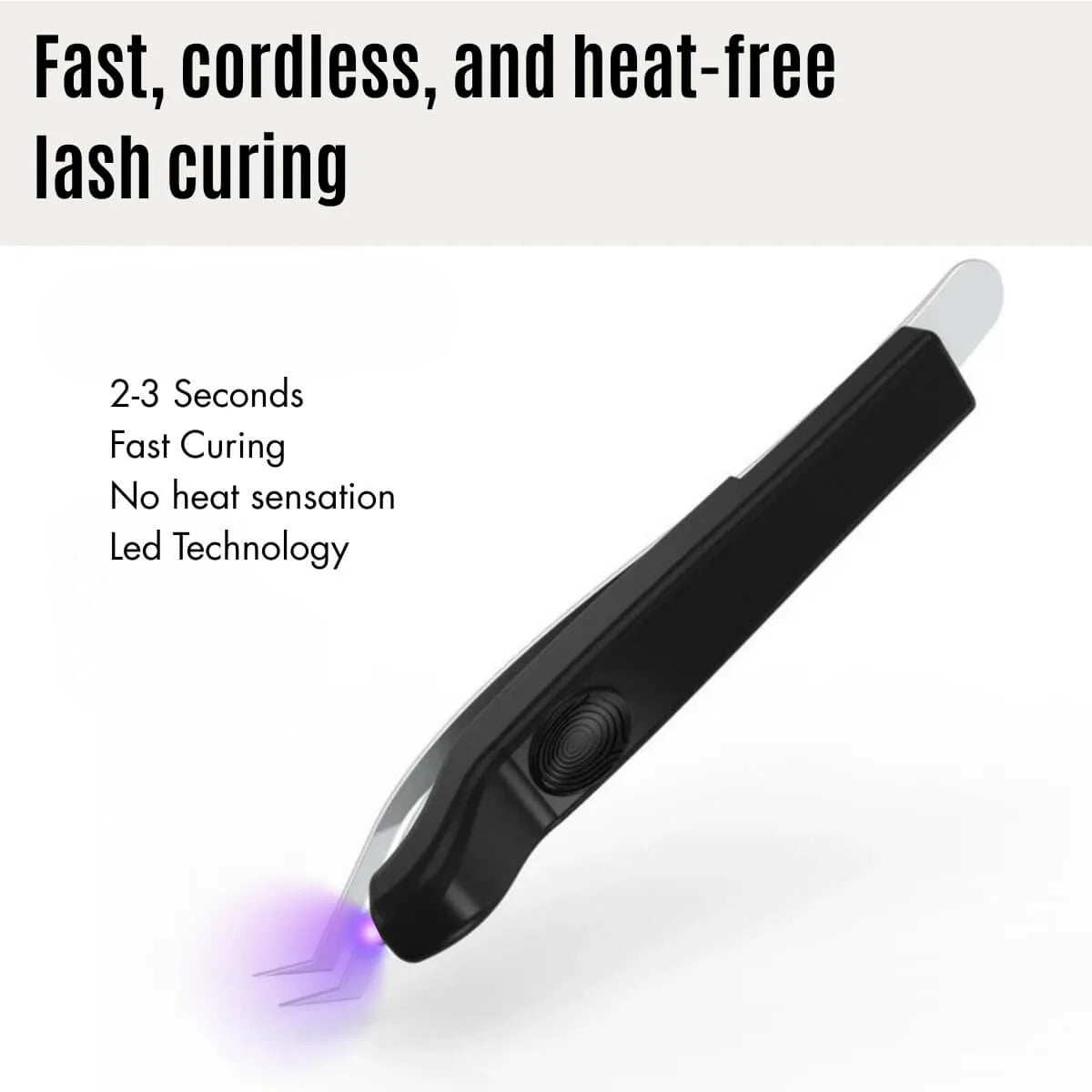 Mini Wireless UV Eyelash Lamp | Fast Heat-Free Curing UV Lash Extension Lamp