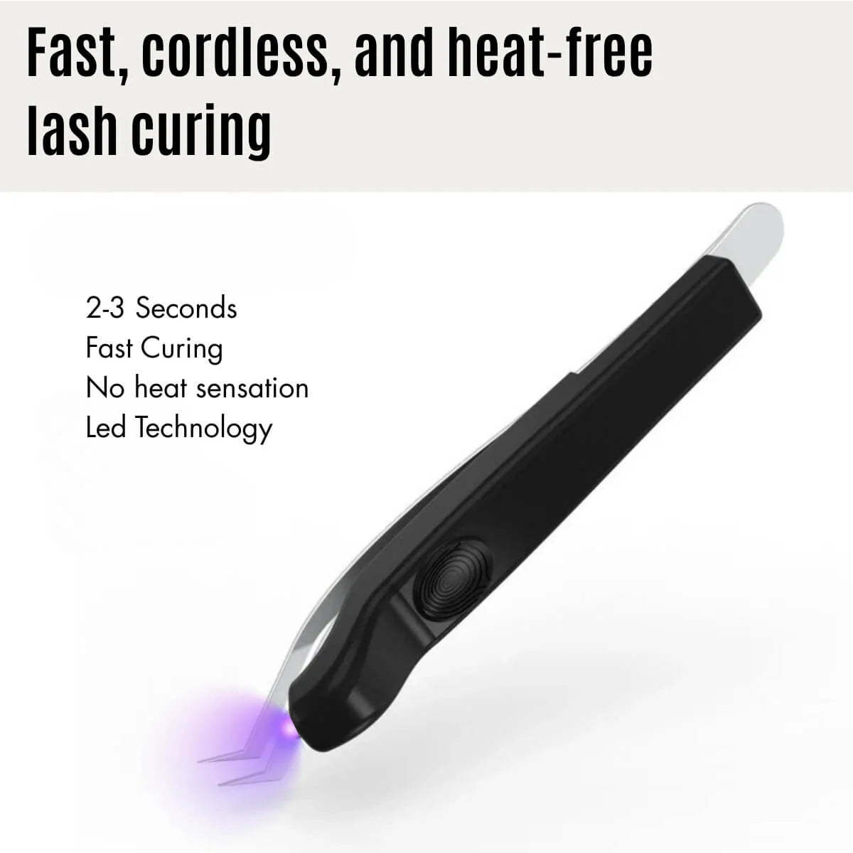 Mini Wireless UV Eyelash Lamp | Fast Heat-Free Curing UV Lash Extension Lamp