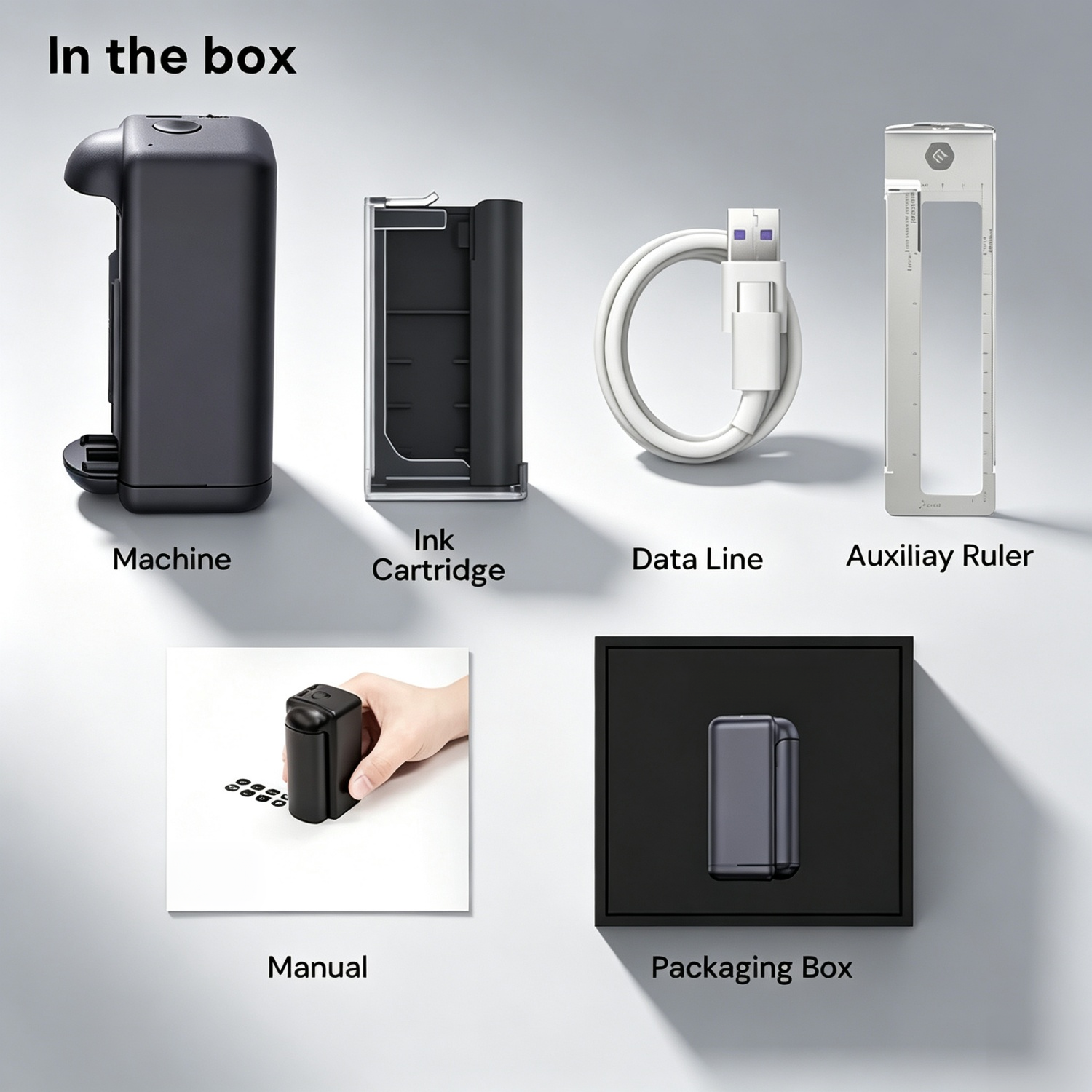 Portable Handheld Inkjet Printer – 300dpi