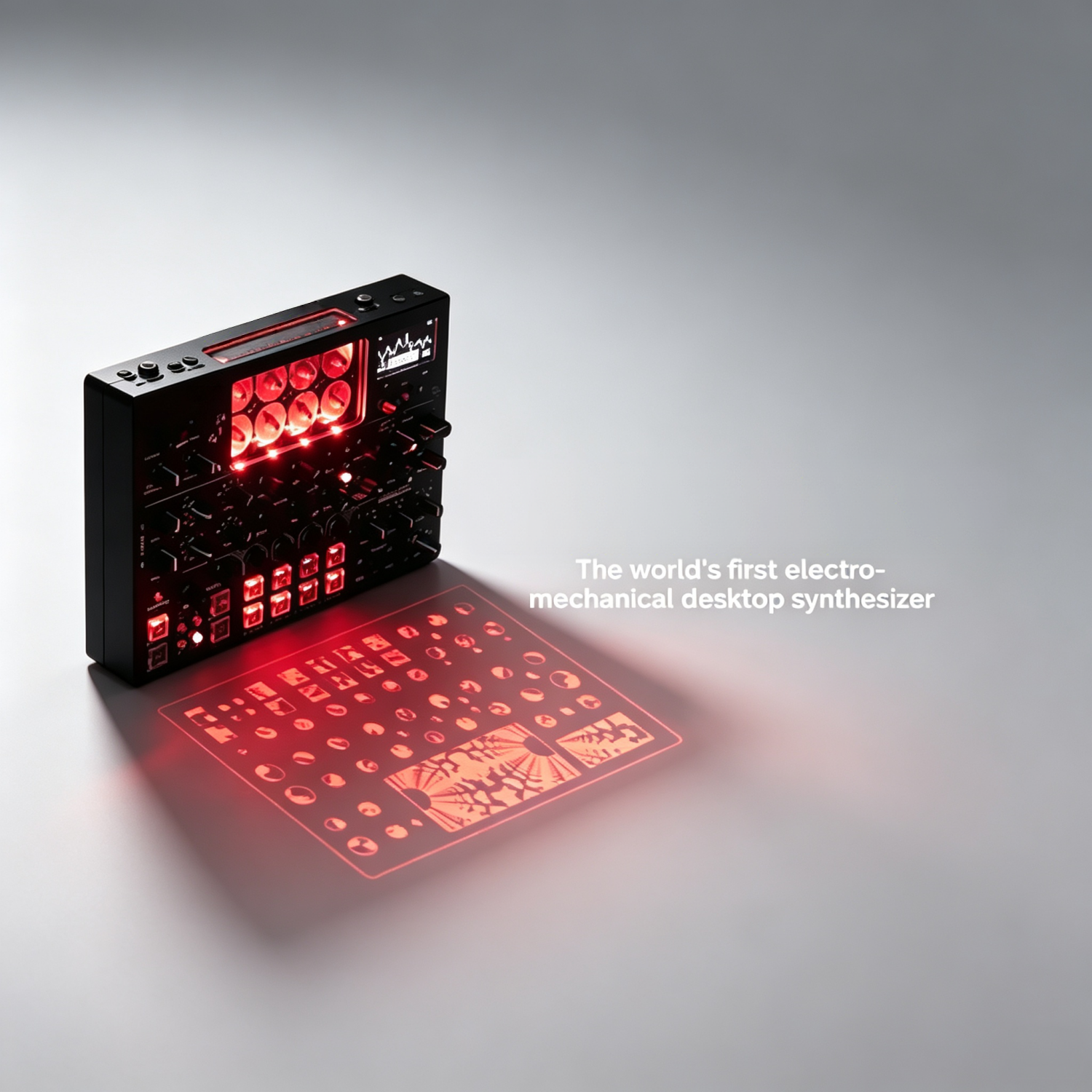 Electro-Mechanical Desktop Synthesizer, Motor-Driven Analog Synth with Unique Oscillator Engine