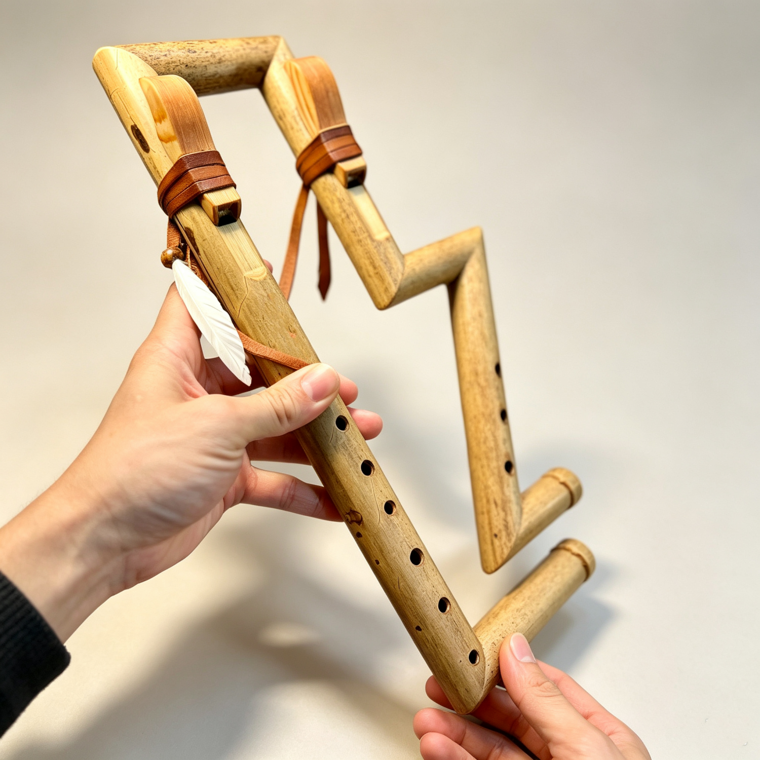 Exotic Folded Drone Flute – Compact Design