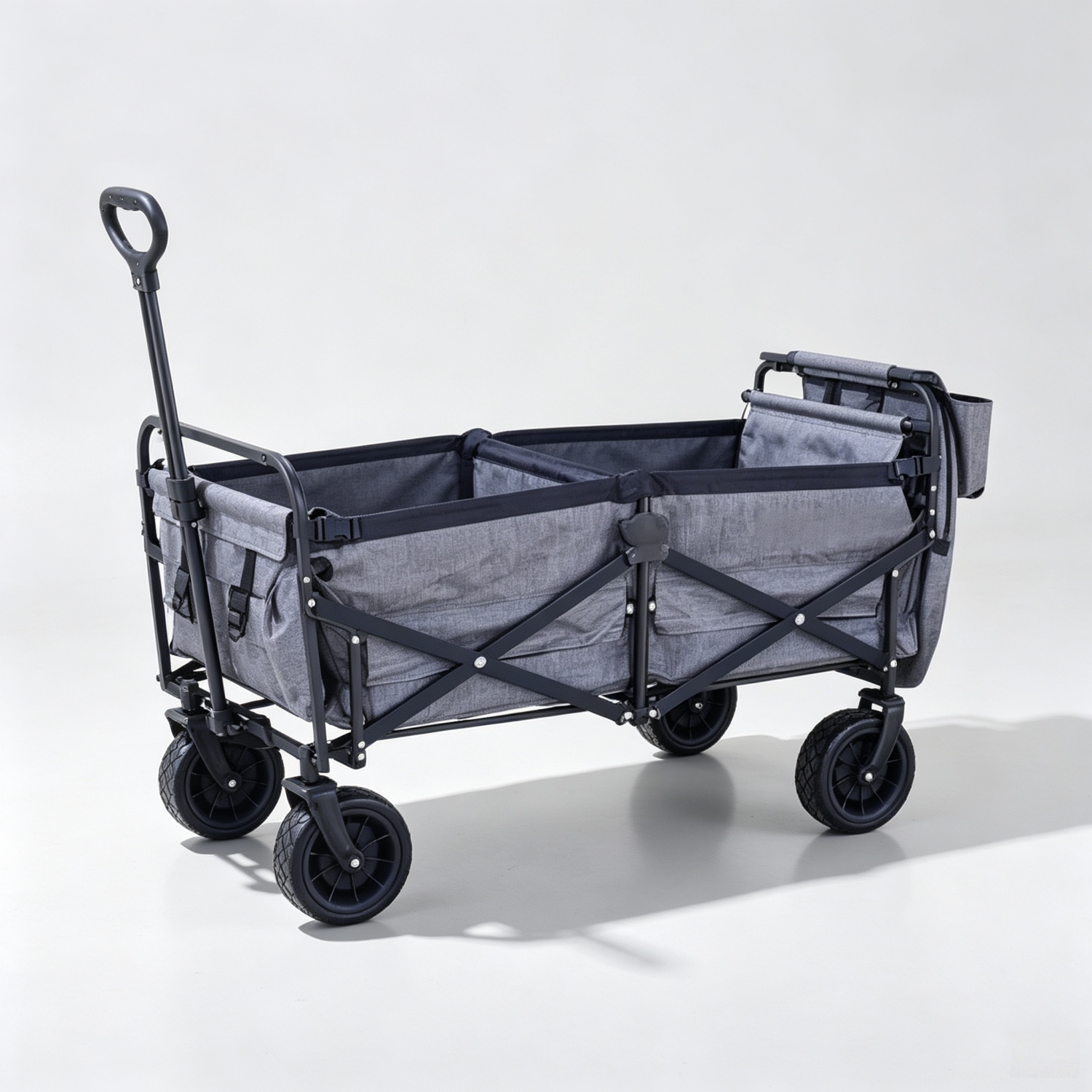 3-in-1 Wagon with Seats, Canopy & Storage