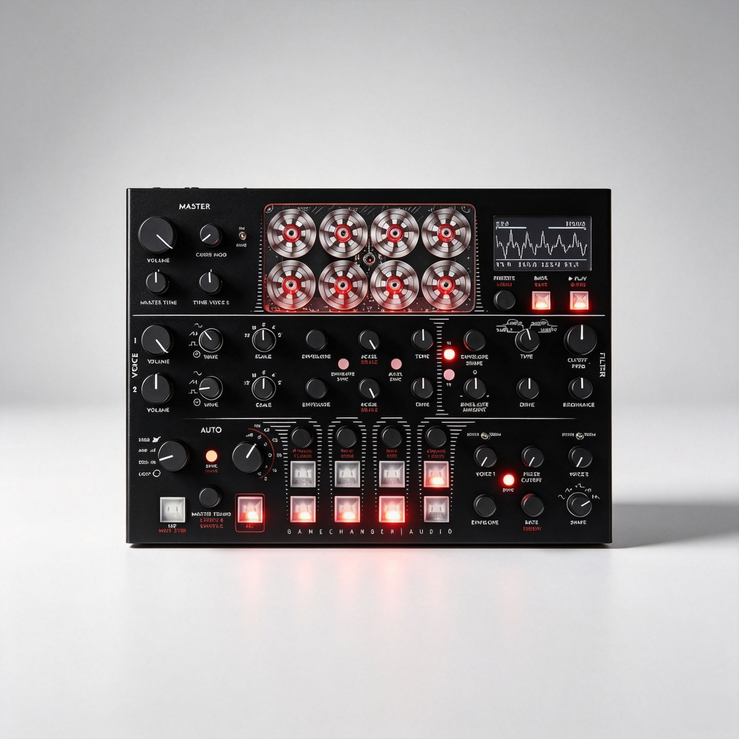Electro-Mechanical Desktop Synthesizer, Motor-Driven Analog Synth with Unique Oscillator Engine