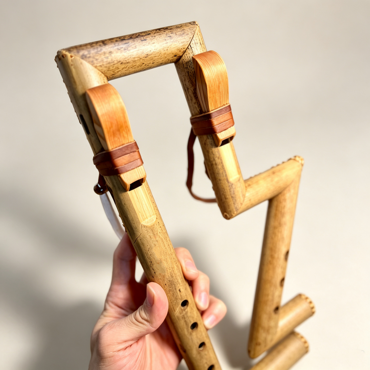 Exotic Folded Drone Flute – Compact Design