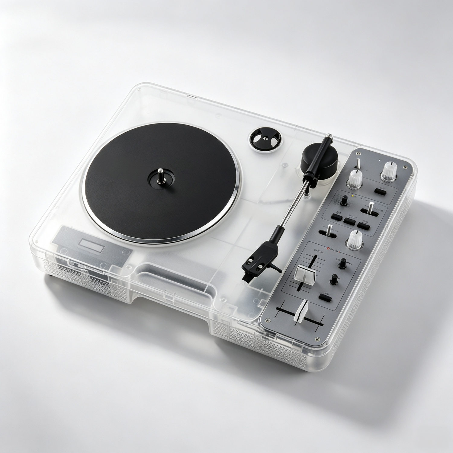 Portable Vinyl Turntable with a Stunning Transparent Design