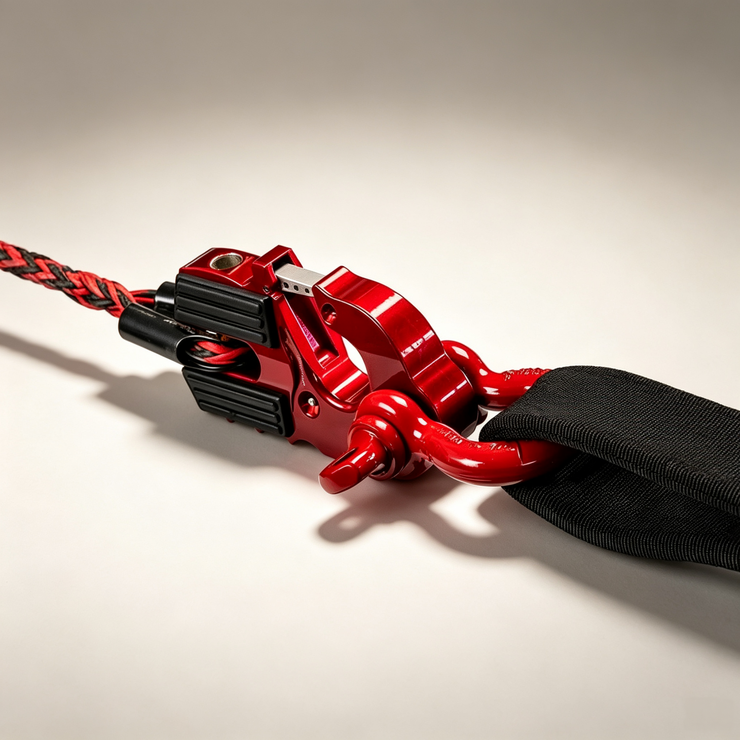 Heavy Duty Winch Hook with Closed System Shackle Mount