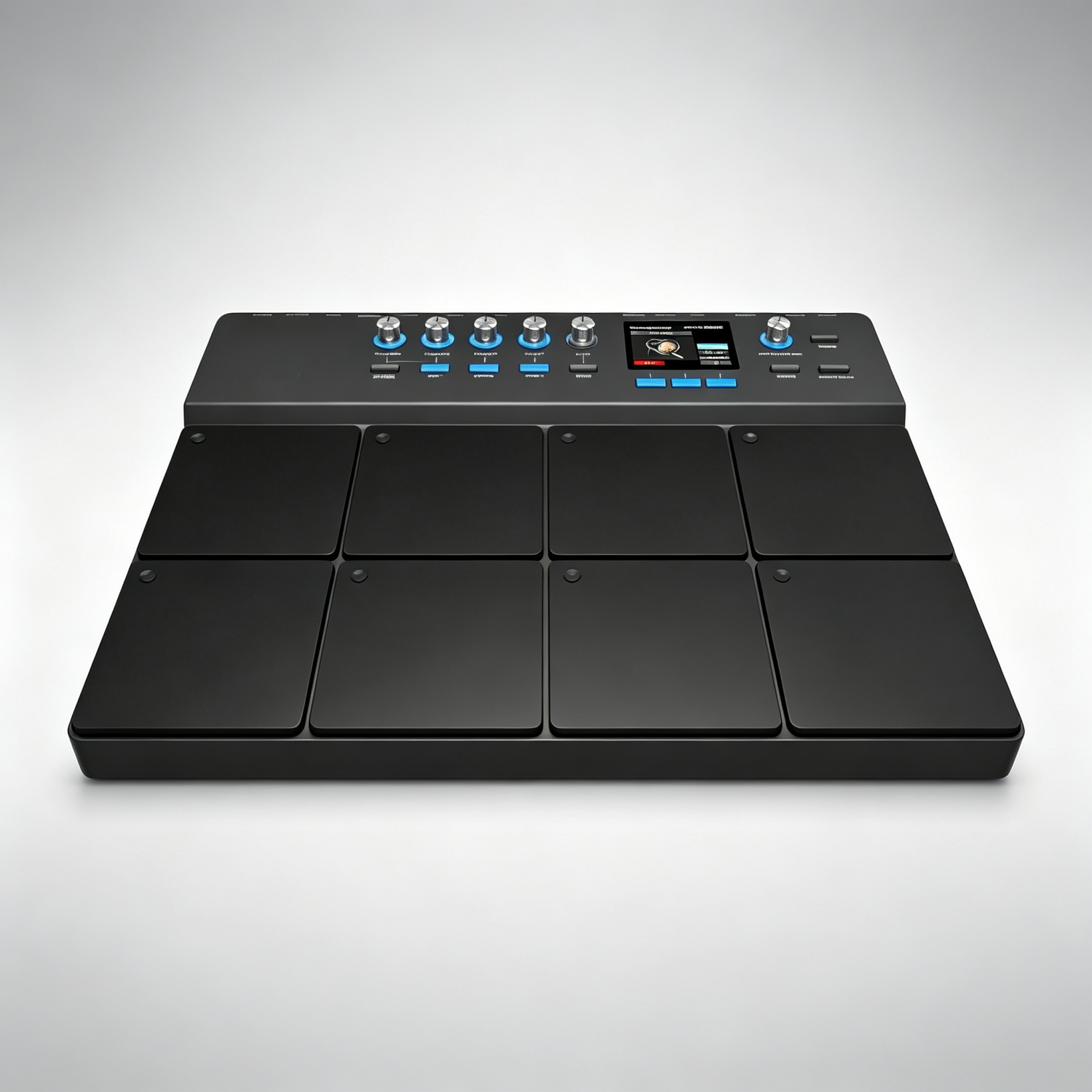 Portable Digital Percussion Pad – 8 Velocity Pads, MIDI & Effects