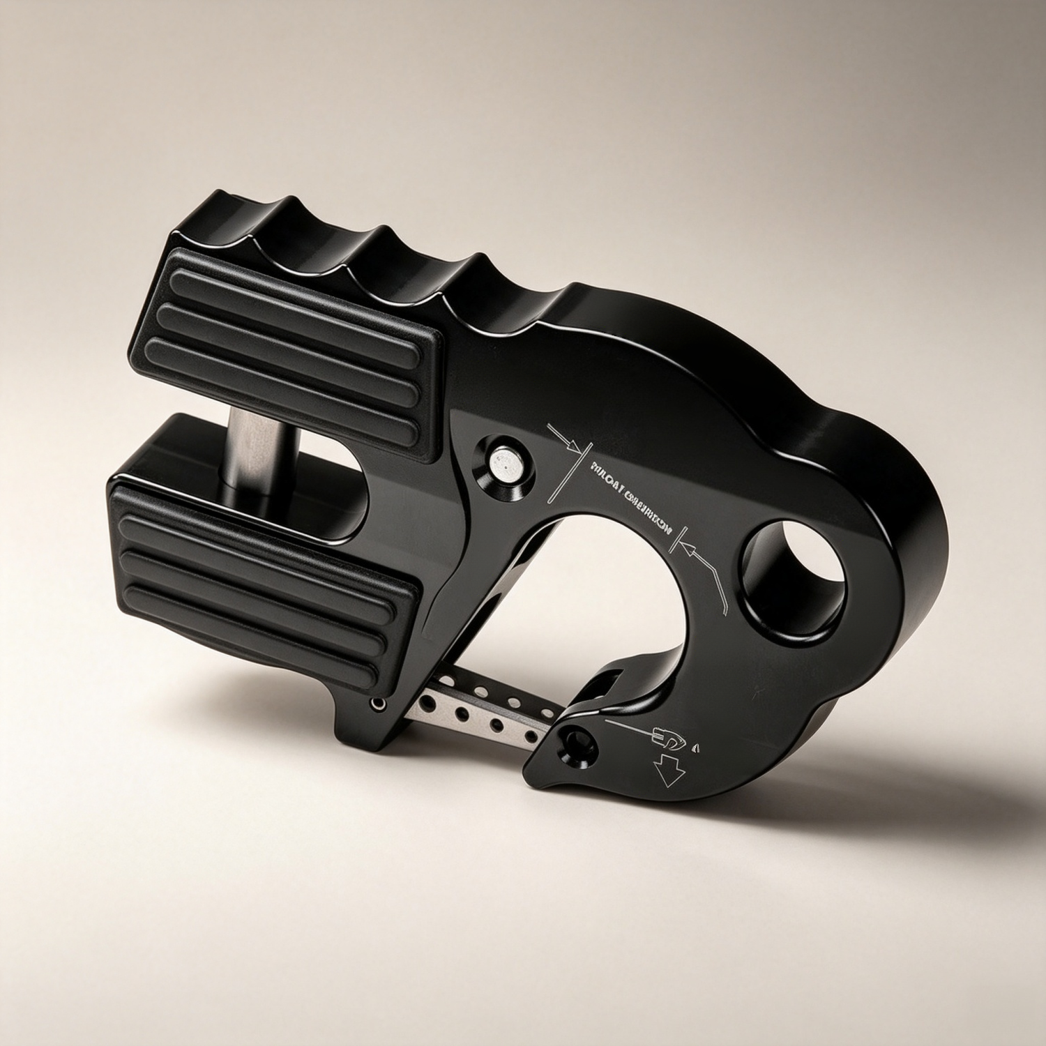 Heavy Duty Winch Hook with Closed System Shackle Mount