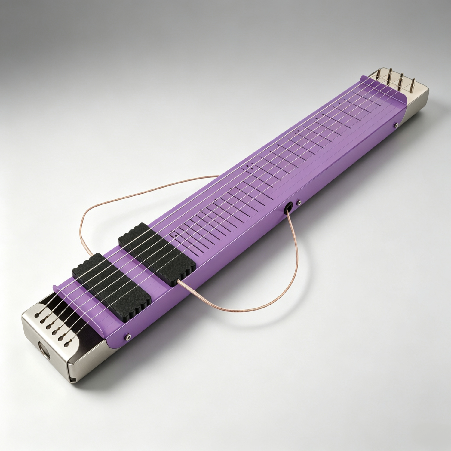 Movable Dual-Pickup Lap Steel Guitar – 6-String, Mono/Stereo