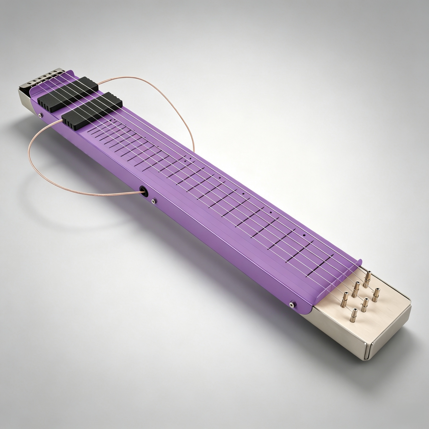 Movable Dual-Pickup Lap Steel Guitar – 6-String, Mono/Stereo