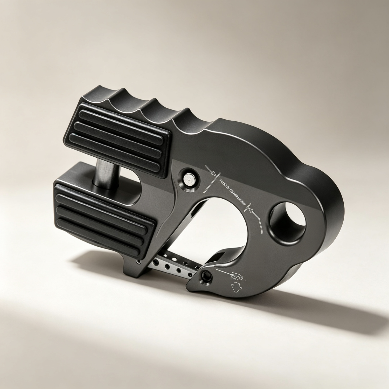 Heavy Duty Winch Hook with Closed System Shackle Mount