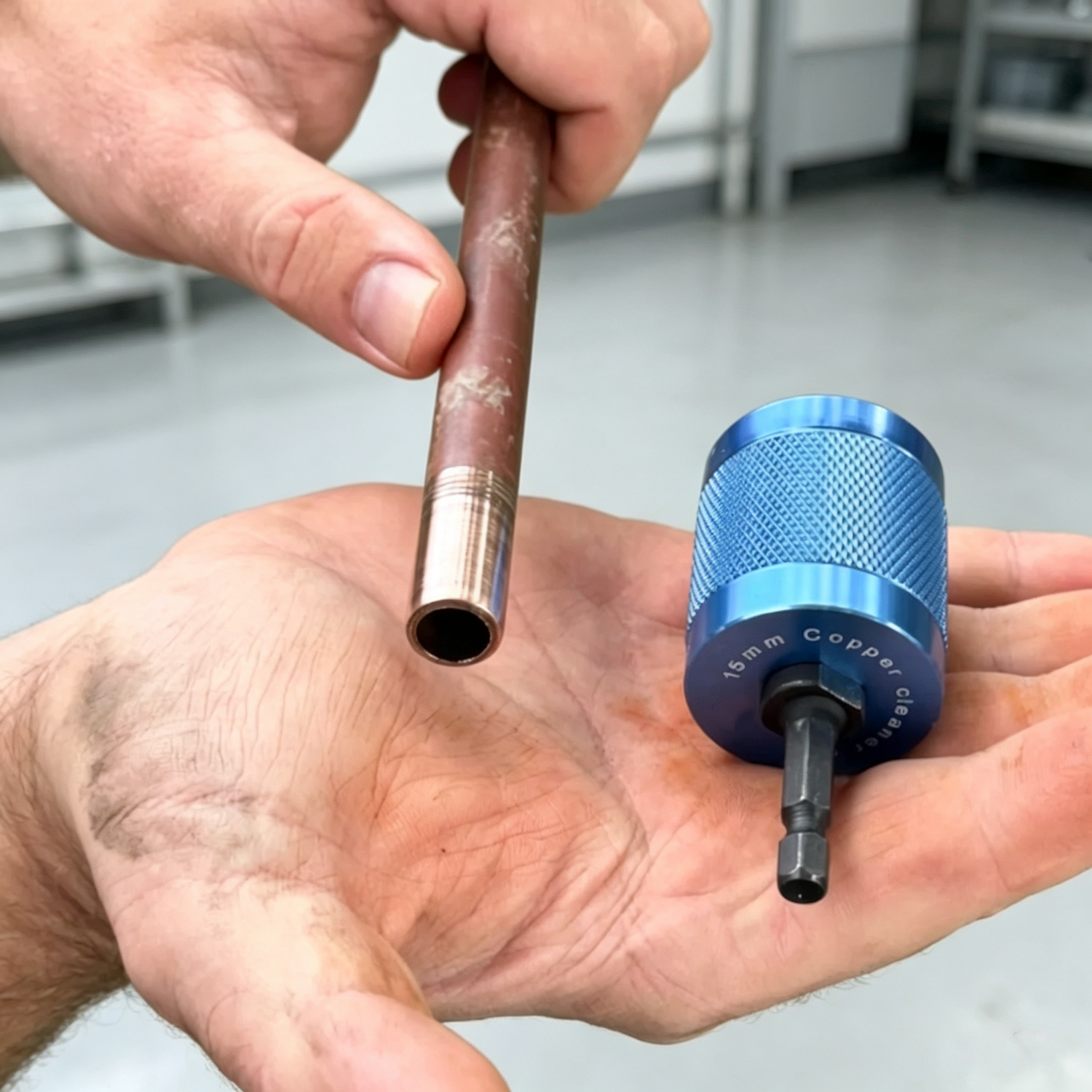 Copper Pipe Cleaning Brush – 15mm & 20mm