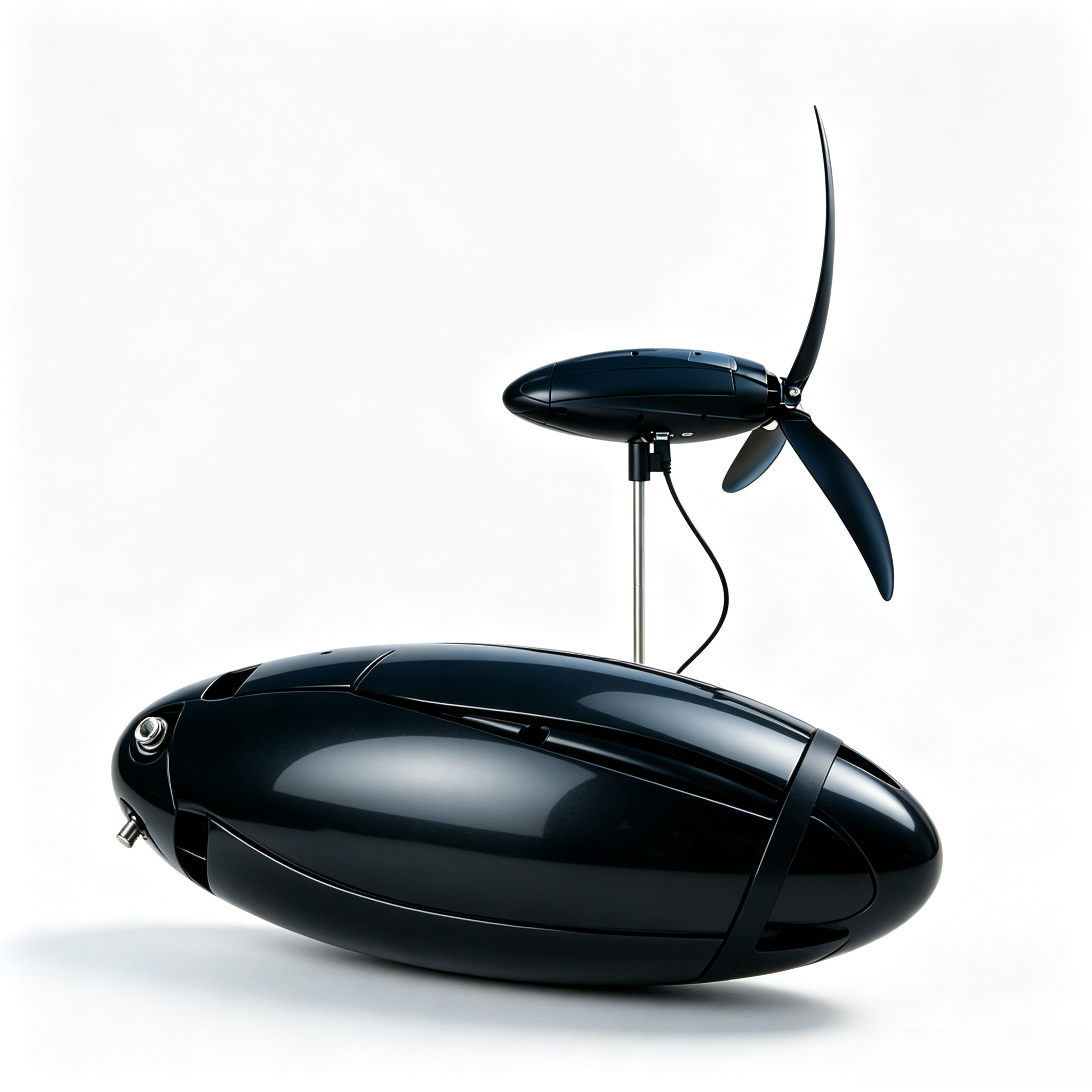 Portable Wind Turbine – 50W, 3 lbs, Water Bottle Size, Built‑in 12,000mAh Battery