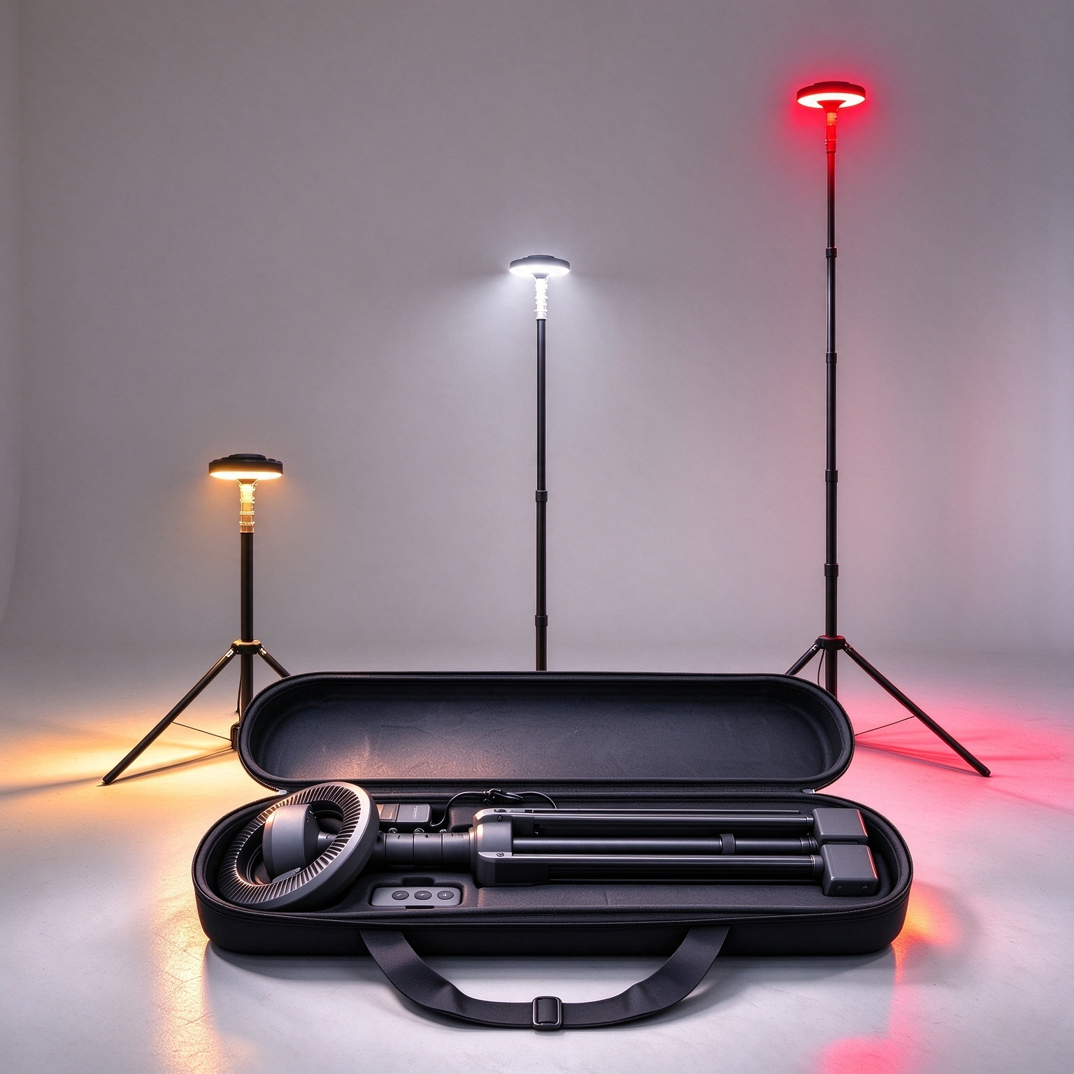 3,000-Lumen Telescopic Camp & Work Light — 3m Height, 2000K–6500K Seamless Color, 55Wh Battery, Wireless Remote, IP65