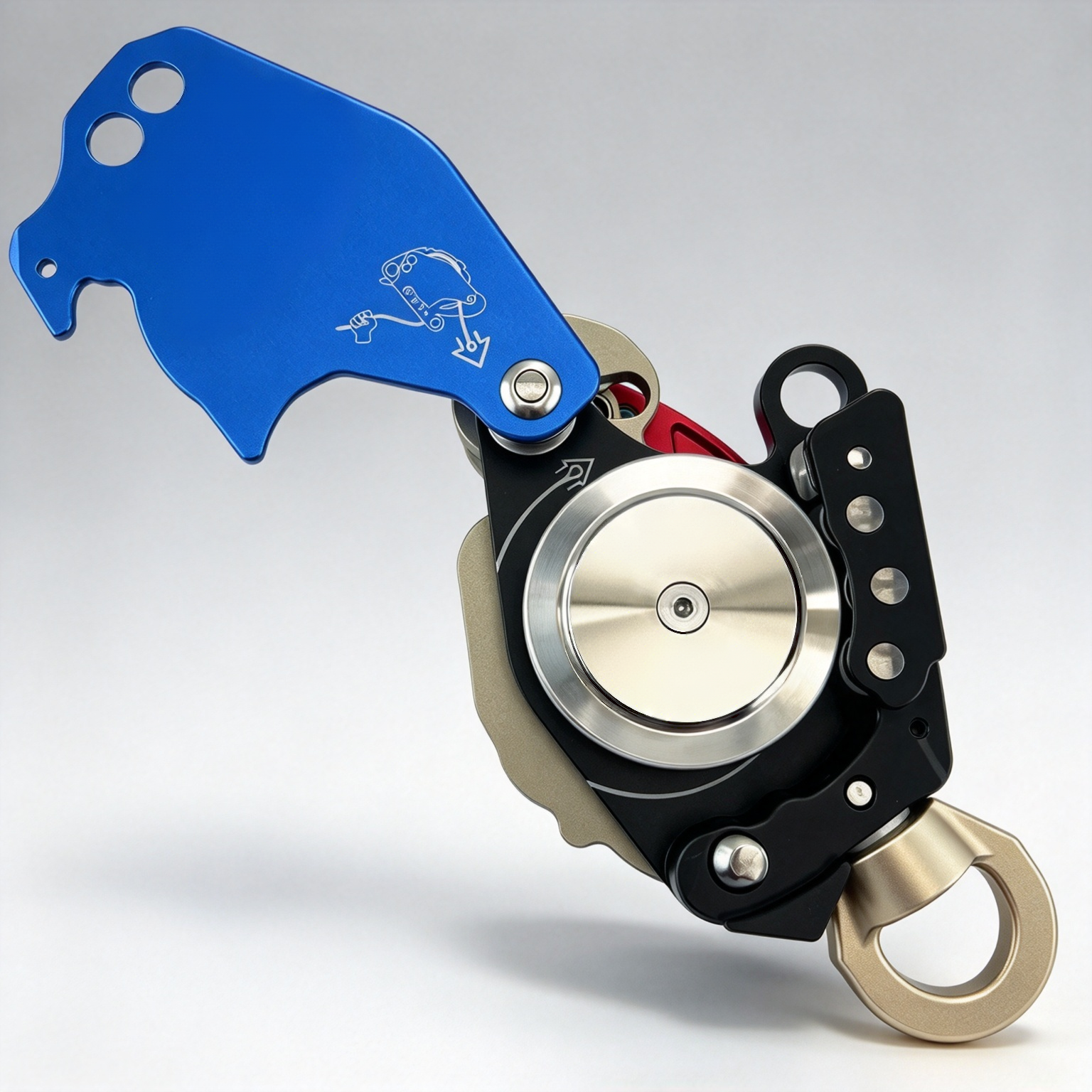 Drill-Powered Rope Ascender – Lift, Lower, and Secure with One Tool