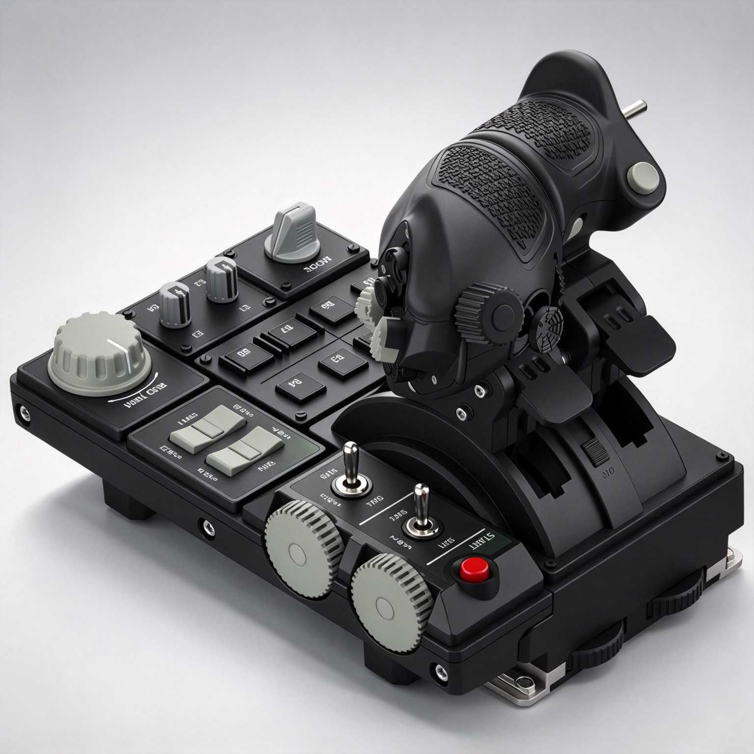 Metal HOTAS Combat Throttle — Hall Sensors, Haptic Feedback & 89 Inputs