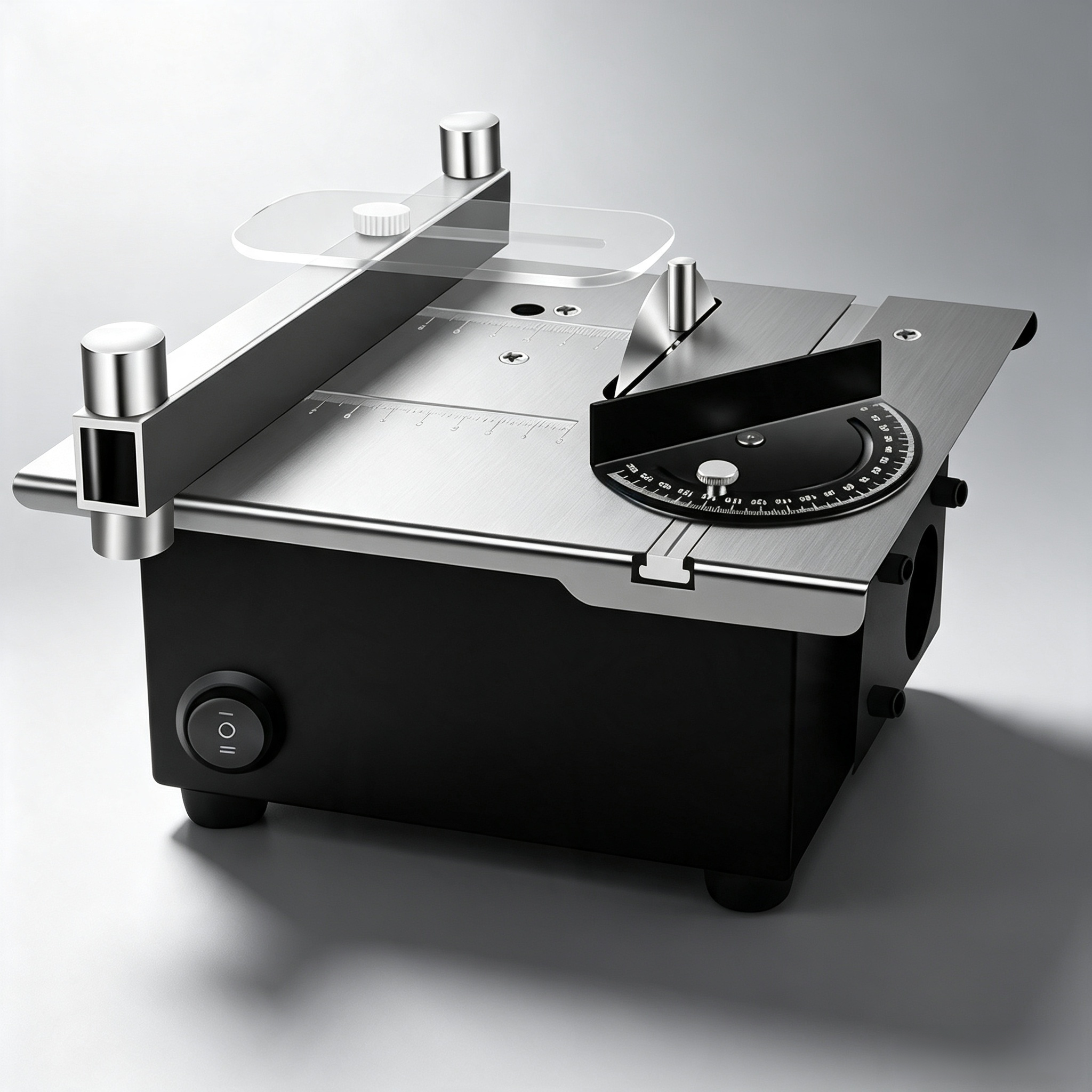 Mini Table Saw – 4-in-1 Cuts, Sands, Drills & Carves, Portable Desktop Workshop