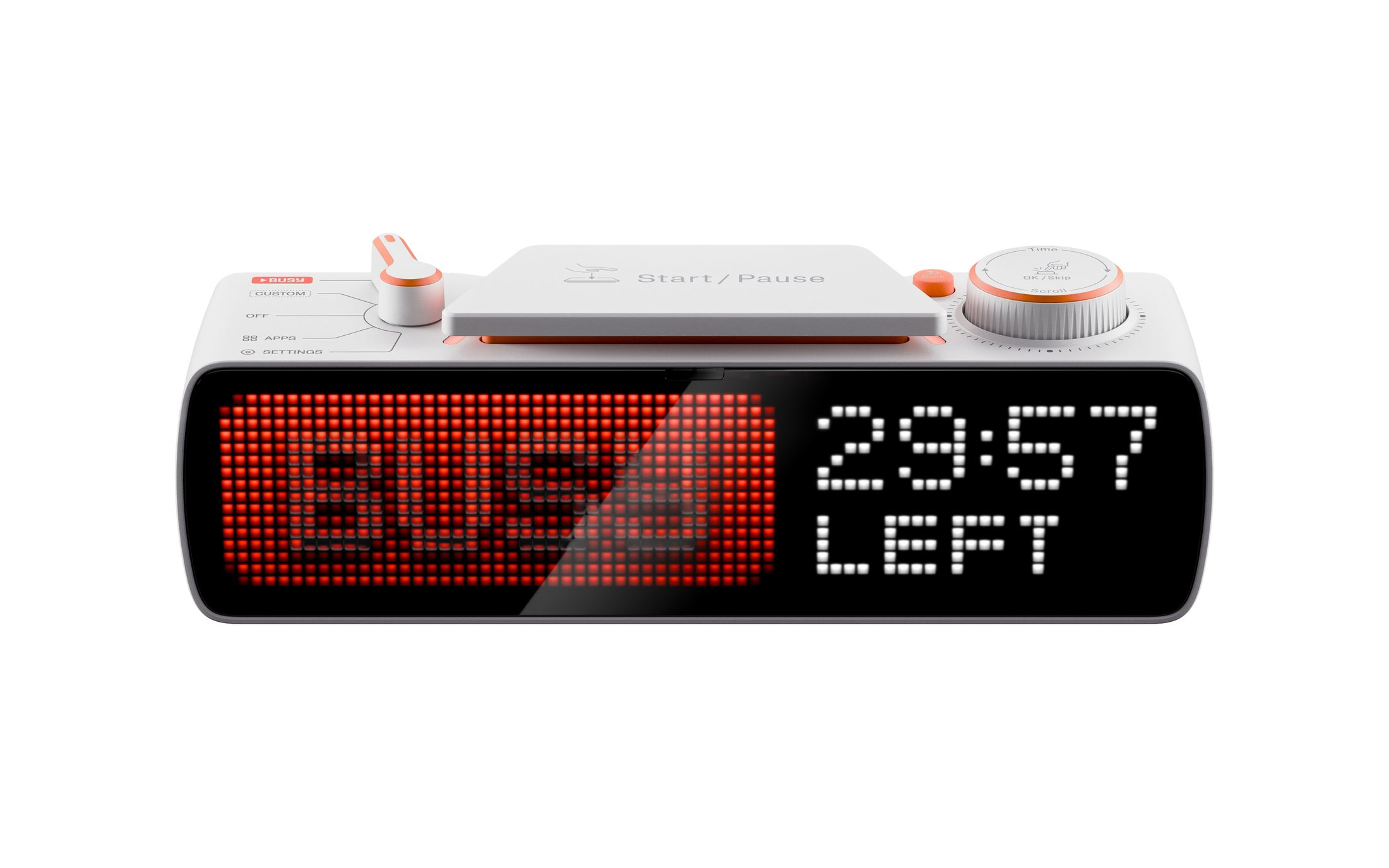 Smart Focus Status Display – LED Productivity Timer & Distraction Control Device