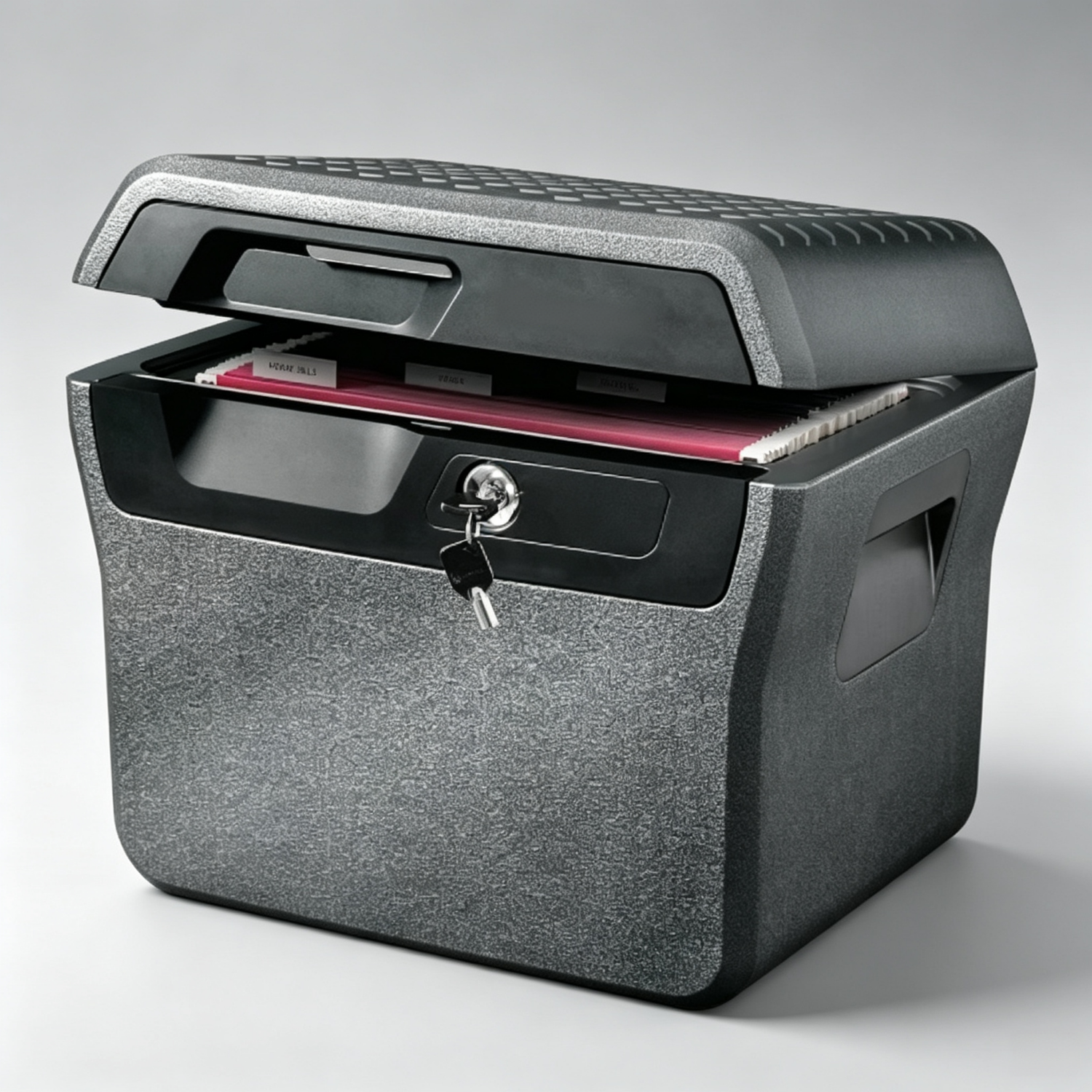 Fire & Waterproof Chest – Fits Hanging Files, UL Rated, Key Lock