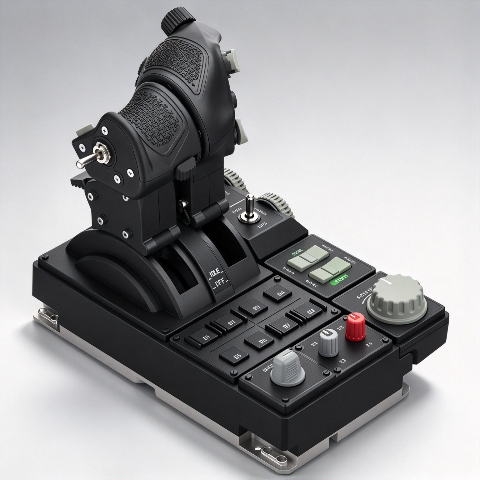 Metal HOTAS Combat Throttle — Hall Sensors, Haptic Feedback & 89 Inputs