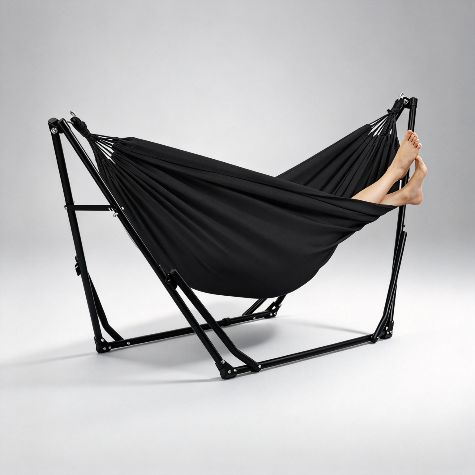 2-in-1 Hammock & Swing Chair – 550 lb Capacity, 3 Heights, Portable