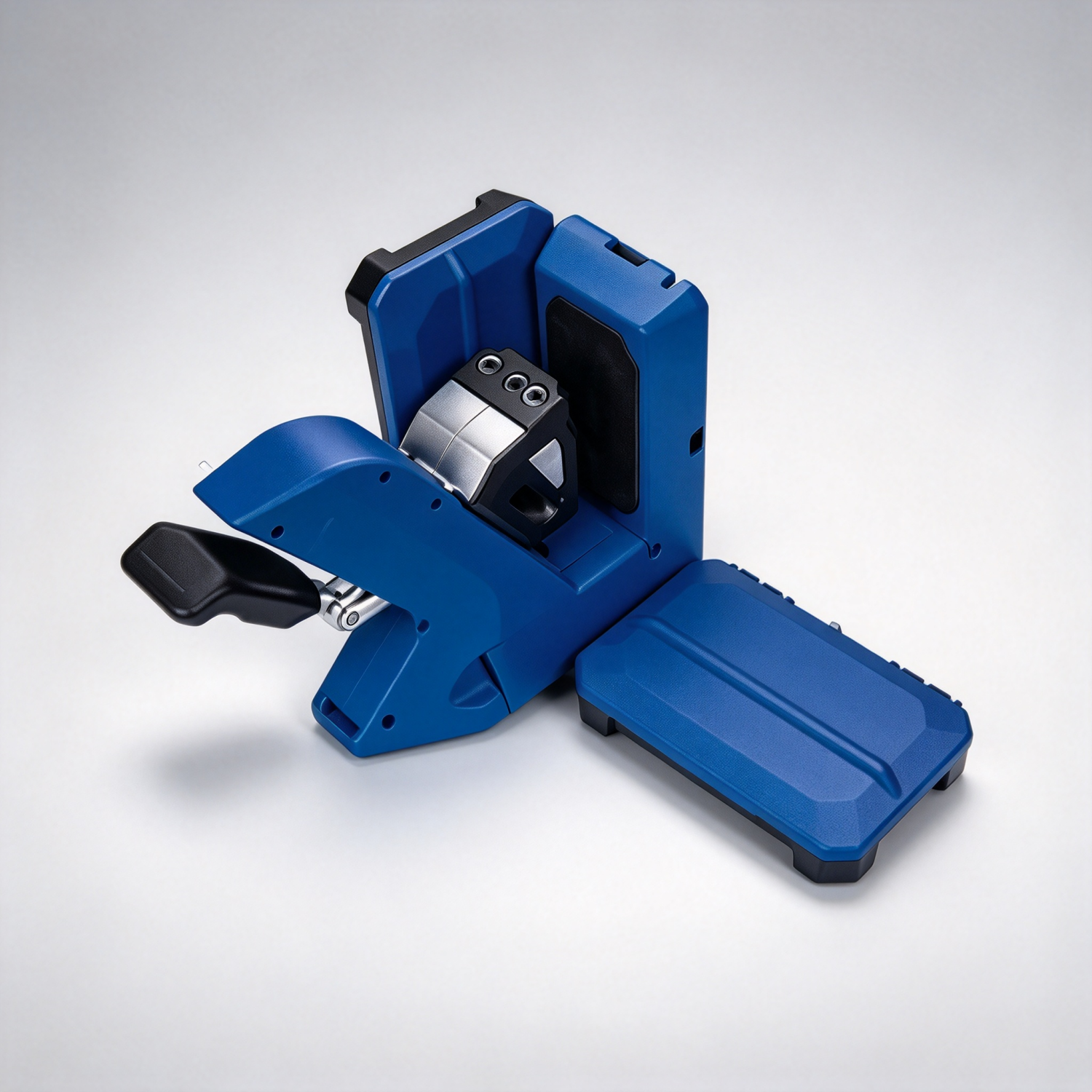 Self-Adjusting Pocket-Hole Jig – One-Motion Clamping, 13–38mm
