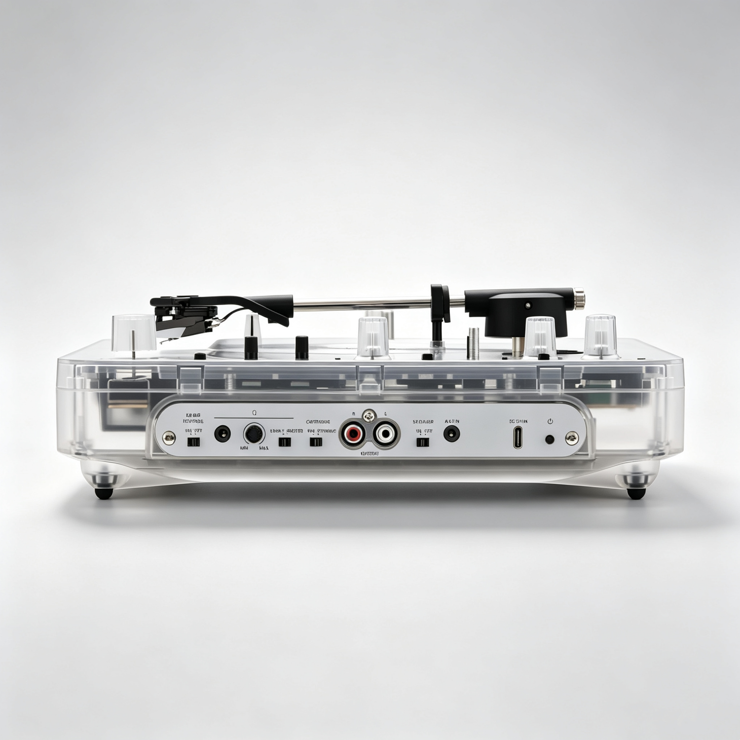 Portable Vinyl Turntable with a Stunning Transparent Design