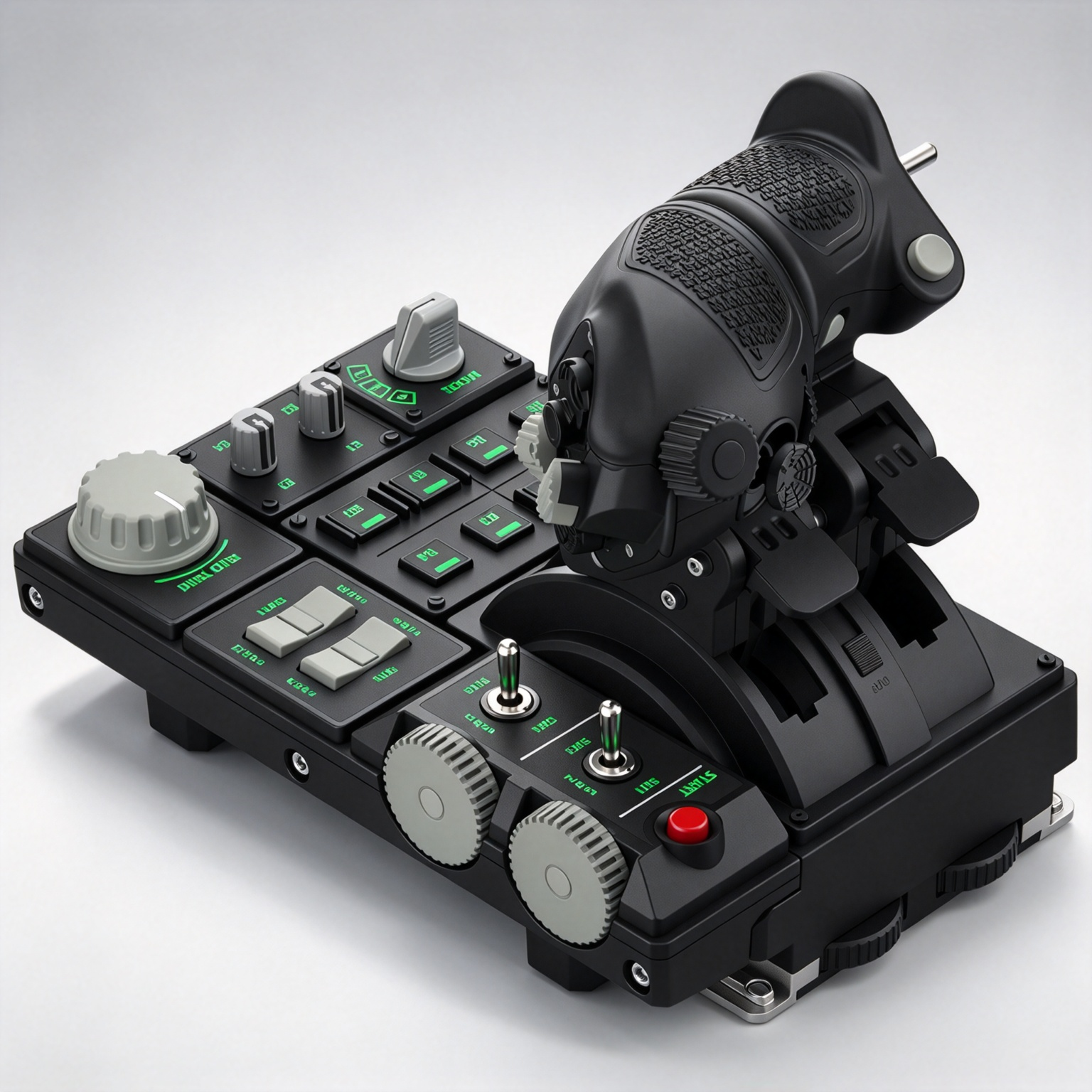Metal HOTAS Combat Throttle — Hall Sensors, Haptic Feedback & 89 Inputs