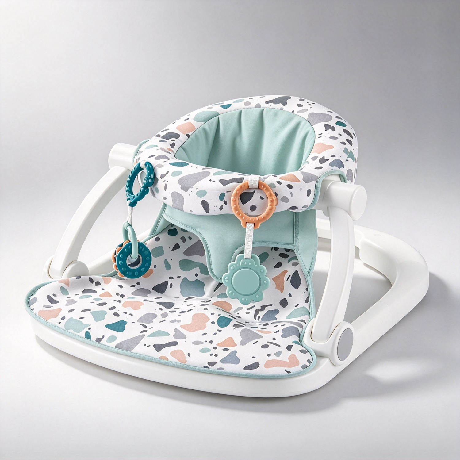 Portable Baby Floor Seat – Sit-Up Support with Toys