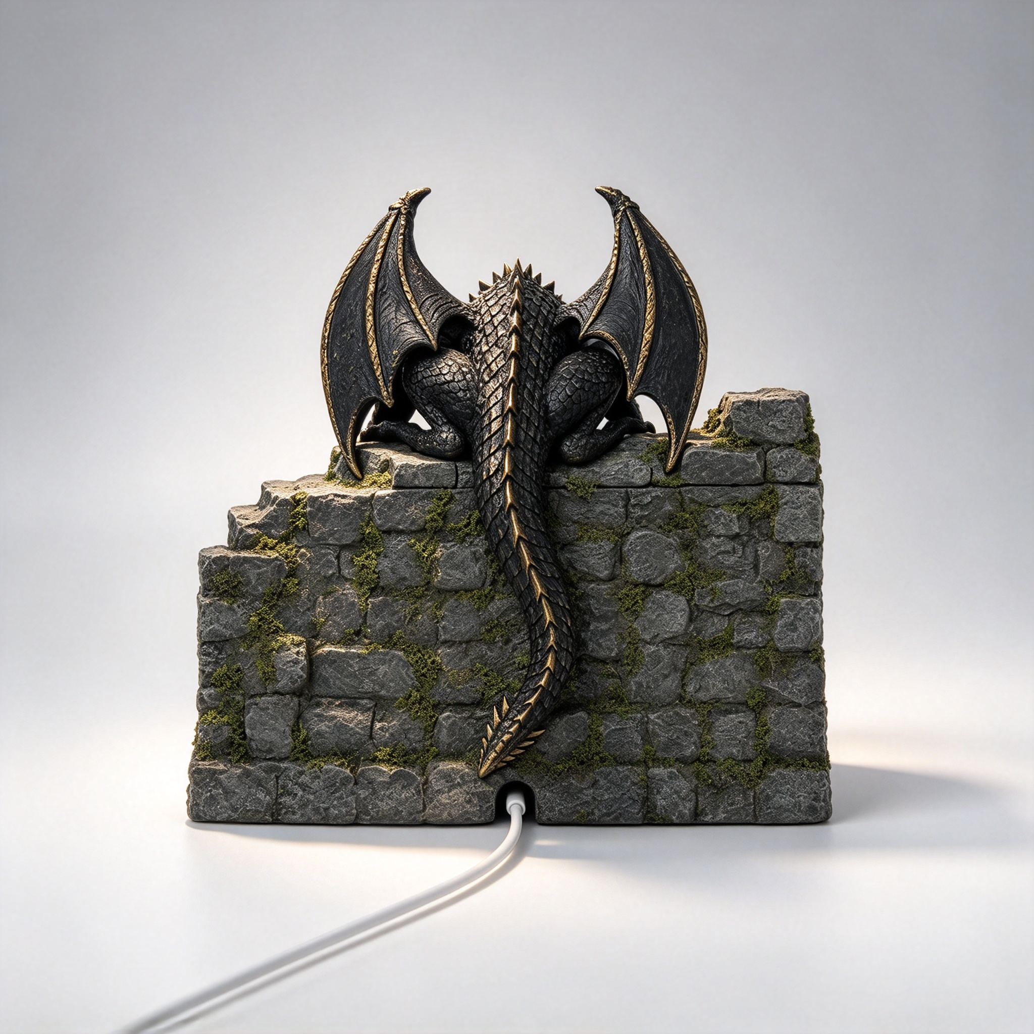 Dragon Shelf Diffuser – Cool Mist, Warm Glow, Remote Control, 6-Hour Runtime