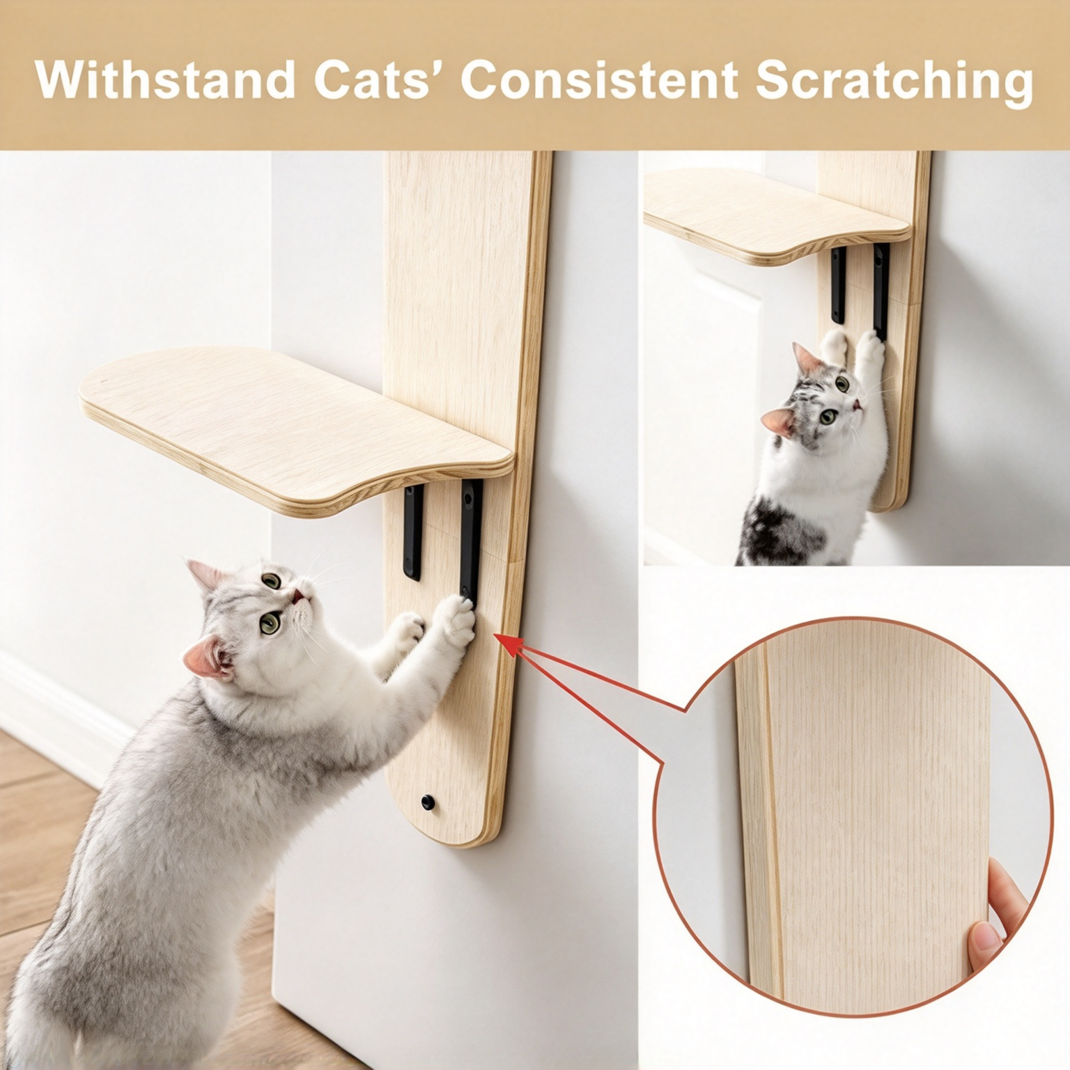 Over-the-Door Cat Tree – 4-Tier Hanging Cat Shelf