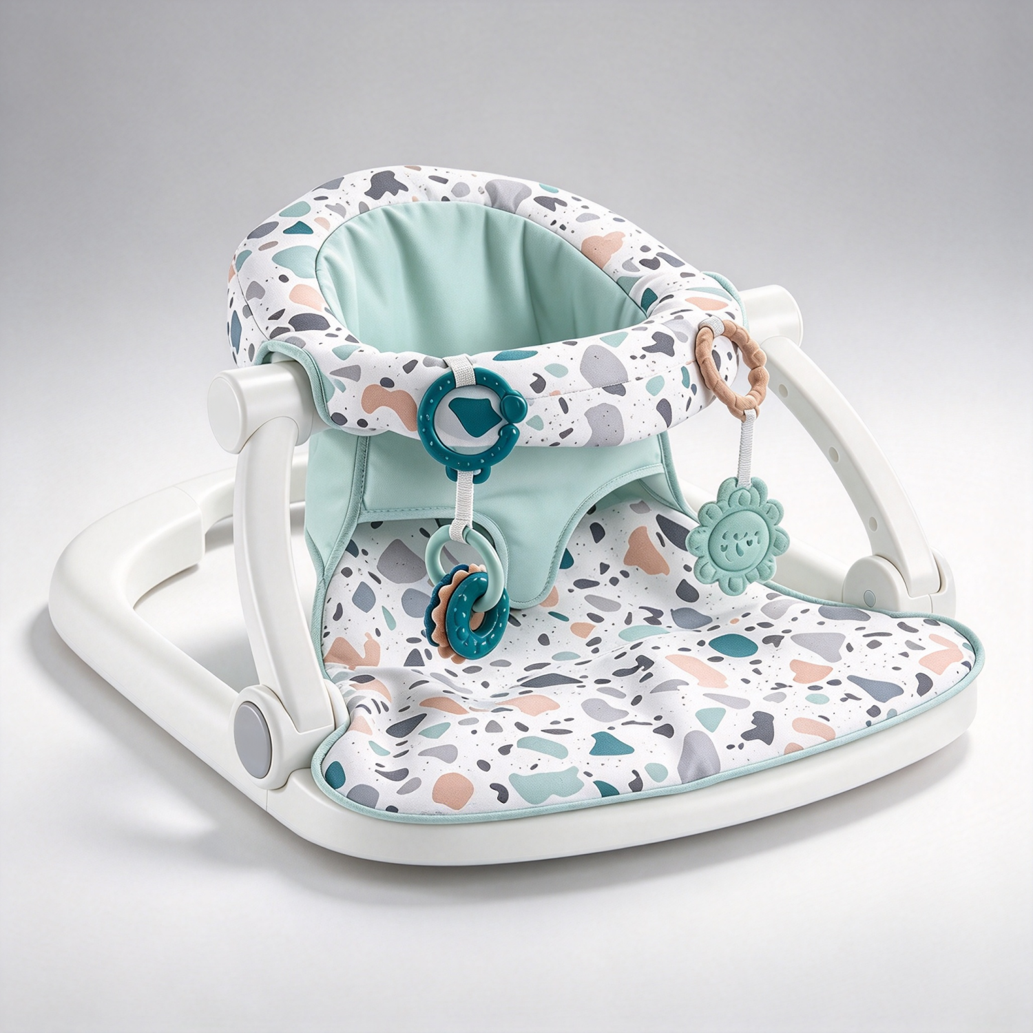 Portable Baby Floor Seat – Sit-Up Support with Toys