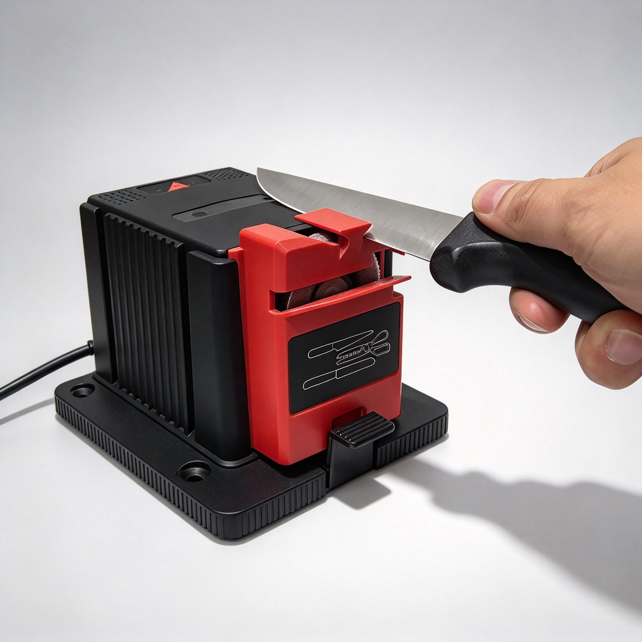Electric Sharpener for Drills, Knives, Chisels & Scissors – 3-in-1 Workshop Tool