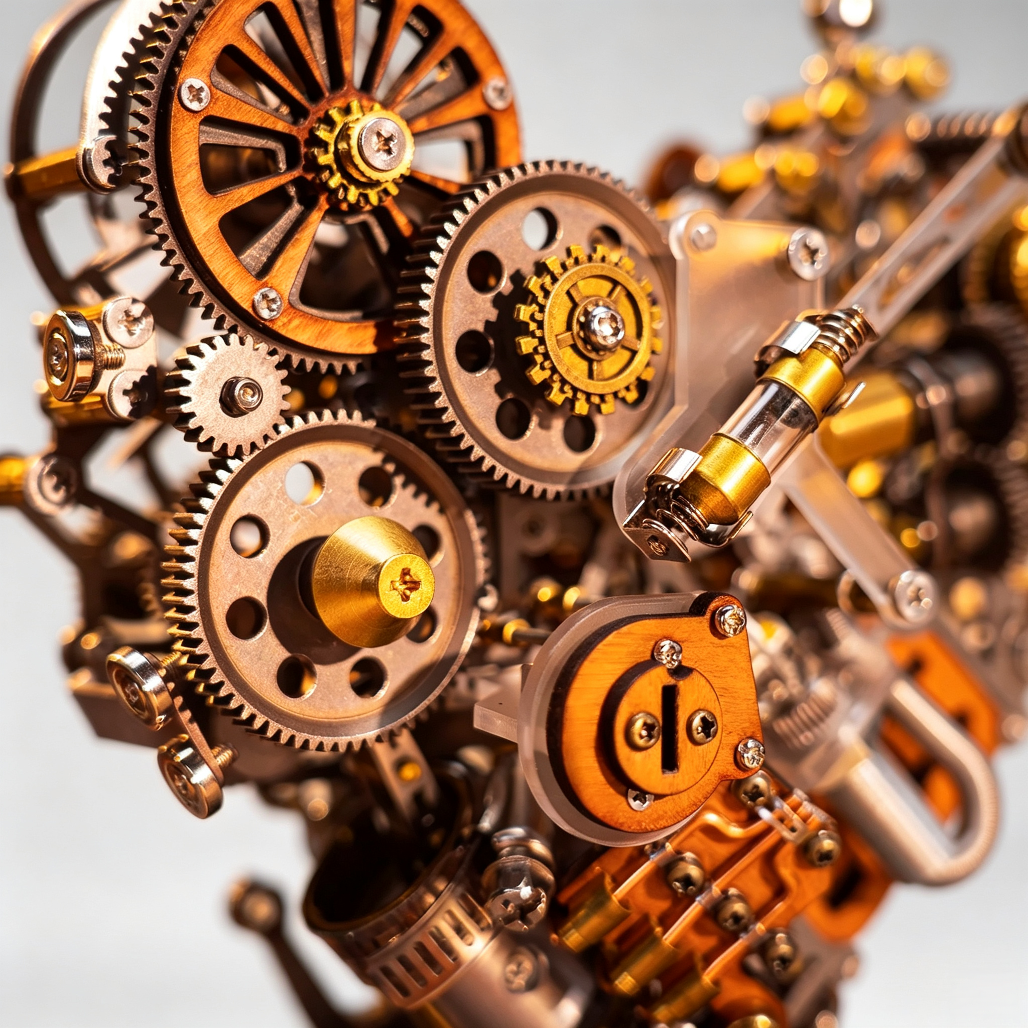 Kinetic Mechanical Sculpture – 699-Piece DIY Metal Model Kit