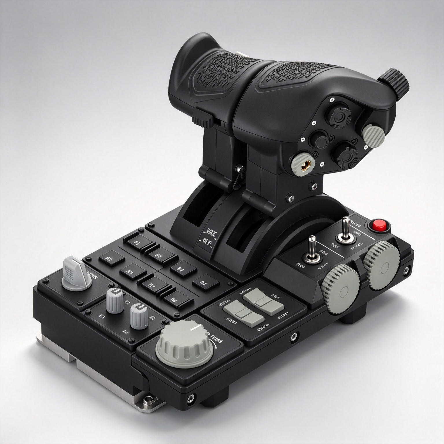 Metal HOTAS Combat Throttle — Hall Sensors, Haptic Feedback & 89 Inputs