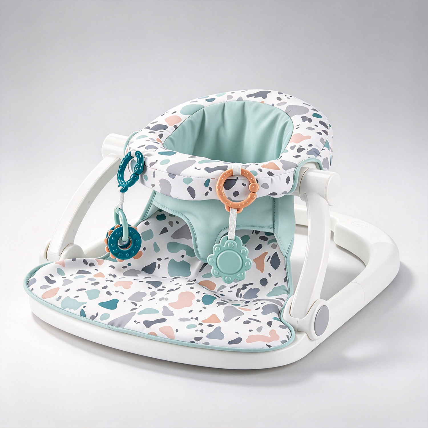 Portable Baby Floor Seat – Sit-Up Support with Toys