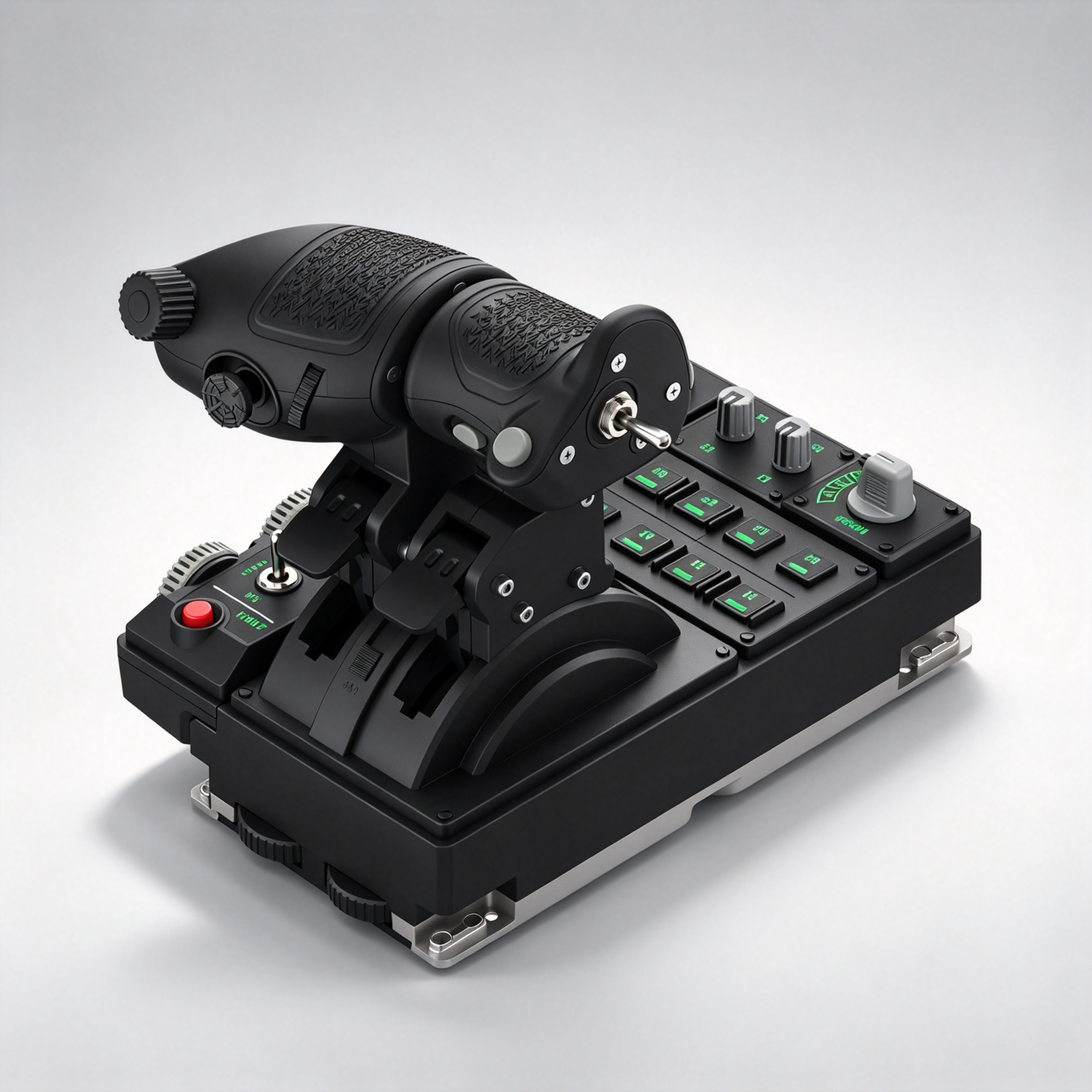 Metal HOTAS Combat Throttle — Hall Sensors, Haptic Feedback & 89 Inputs