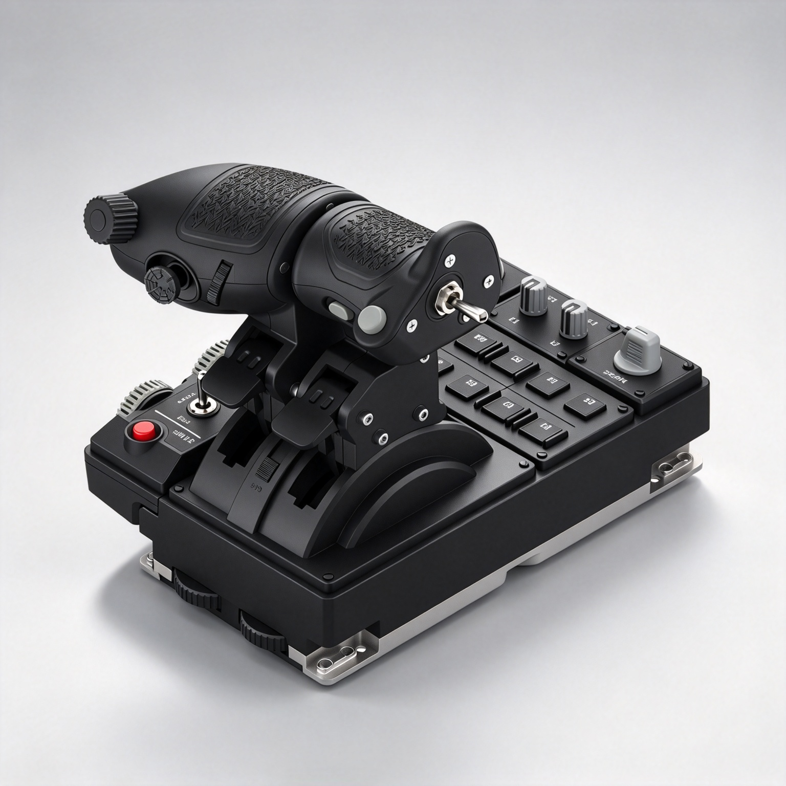 Metal HOTAS Combat Throttle — Hall Sensors, Haptic Feedback & 89 Inputs