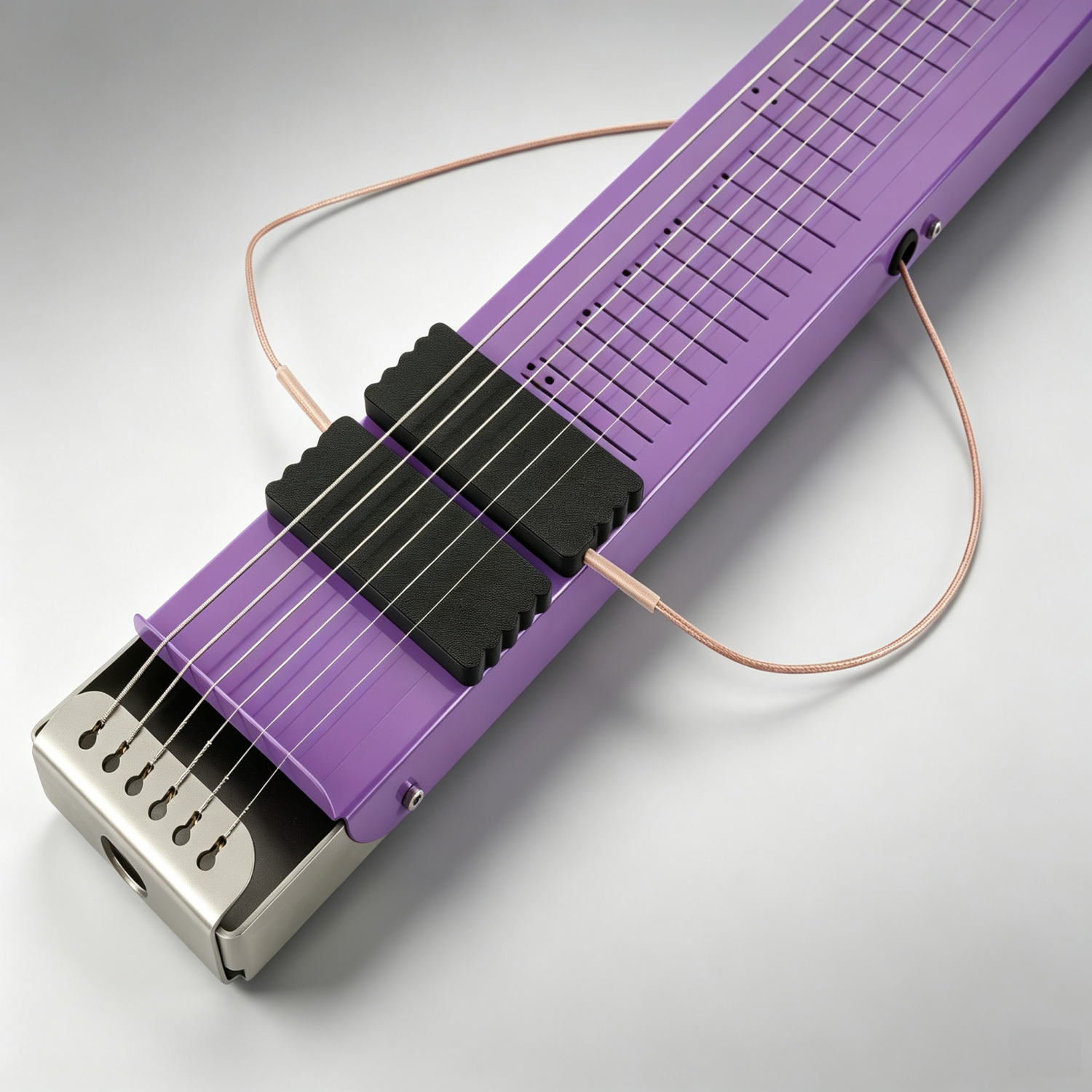 Movable Dual-Pickup Lap Steel Guitar – 6-String, Mono/Stereo