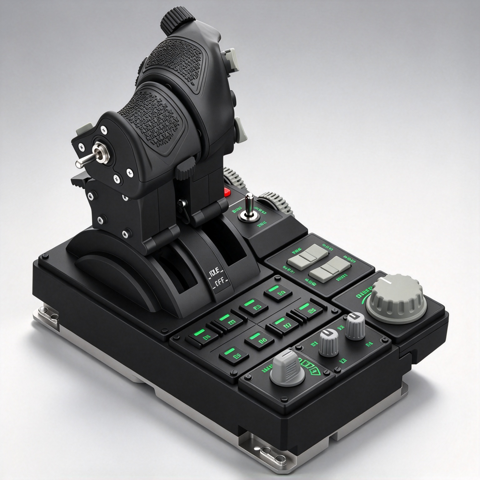 Metal HOTAS Combat Throttle — Hall Sensors, Haptic Feedback & 89 Inputs