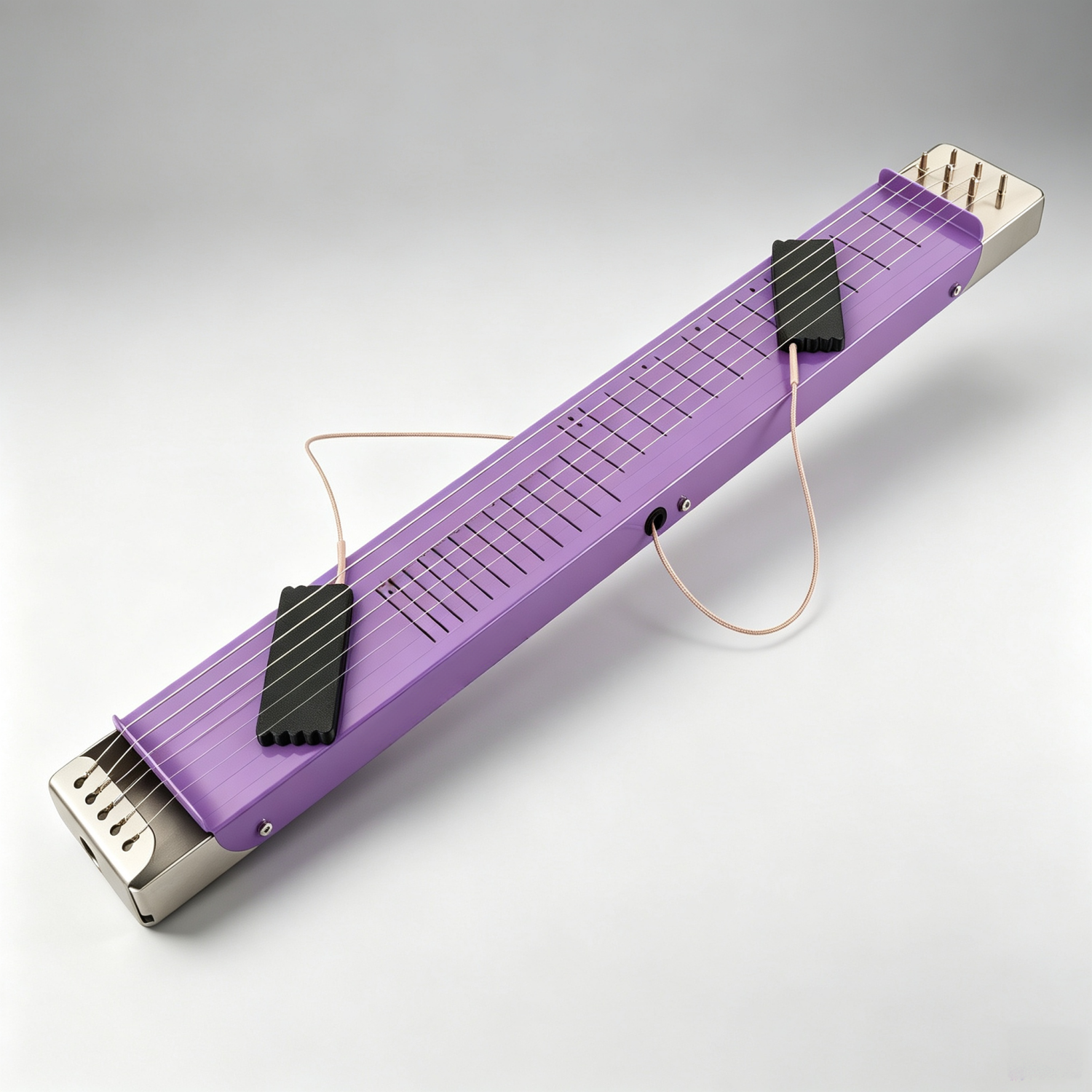 Movable Dual-Pickup Lap Steel Guitar – 6-String, Mono/Stereo