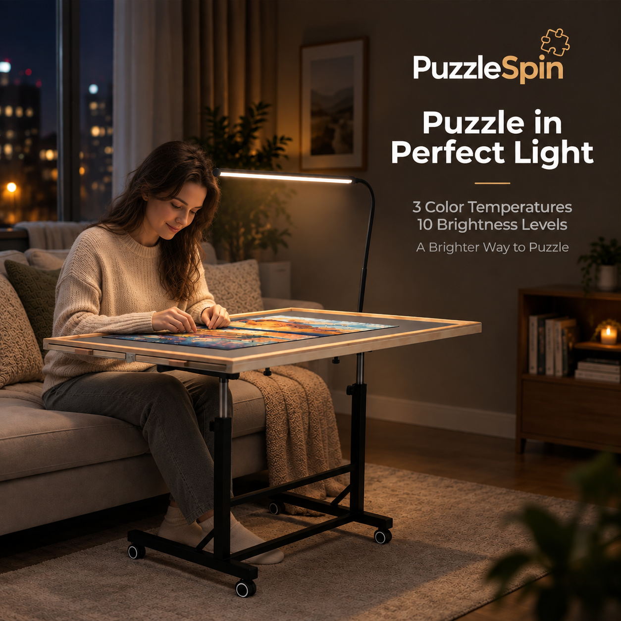 PuzzleSpin 1500 Rotating Puzzle Table