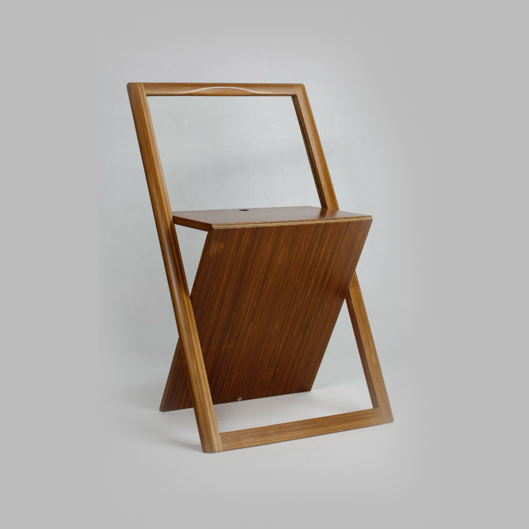 Minimalist Bamboo Folding Chair – 3cm Flat Fold