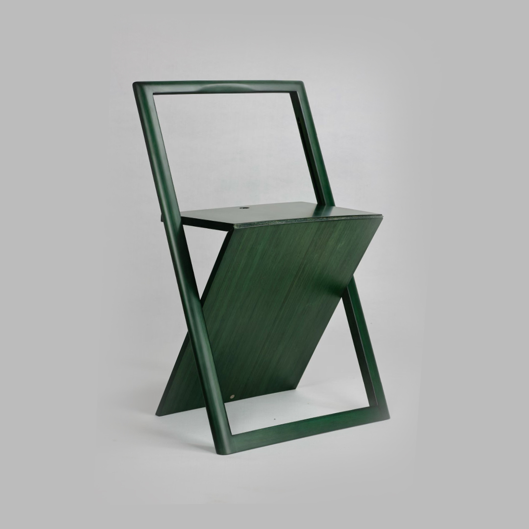 Minimalist Bamboo Folding Chair – 3cm Flat Fold