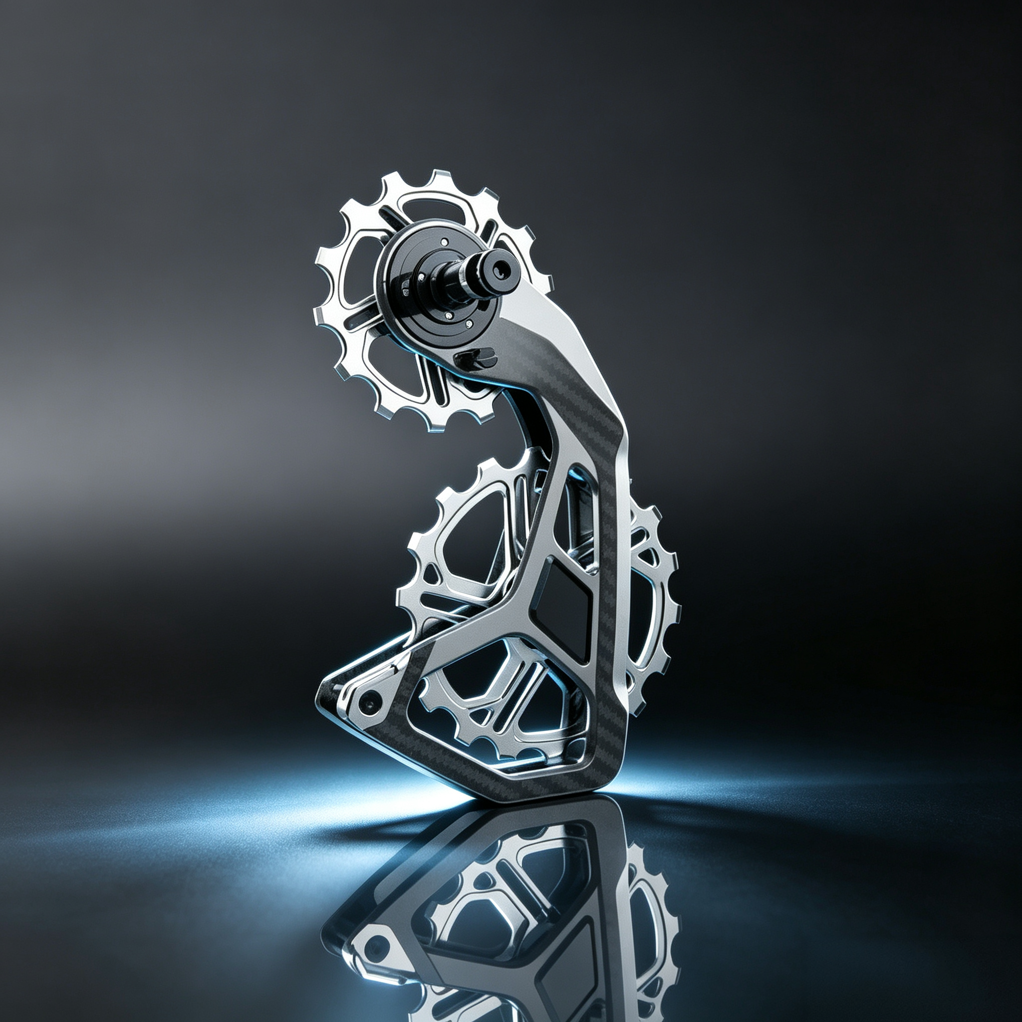 Carbon Oversized Pulley System – 14T/18T, Full Carbon Cage, Coated Bearings