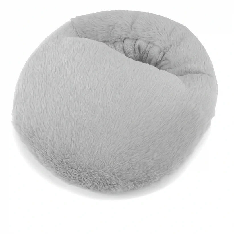 Electric foot warmer - with a plush outer layer covering the entire foot