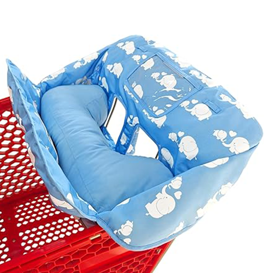 Soft pillow 2-in-1 baby shopping stroller and high chair cover
