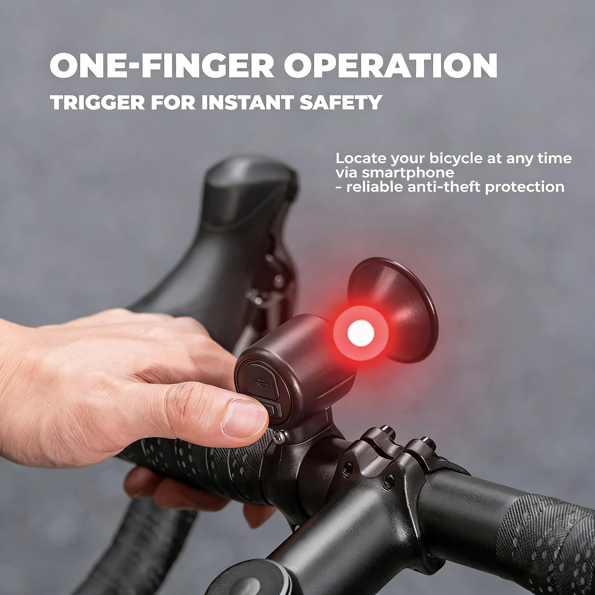 Electric Bike Bell – 120dB Volume, IPX5 Waterproof, Smartphone Tracking