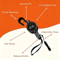 Smart Portable Gymnastics Ring Training Set with QR Coaching,  Workout Tracking,Quick Setup & Custom Engraving