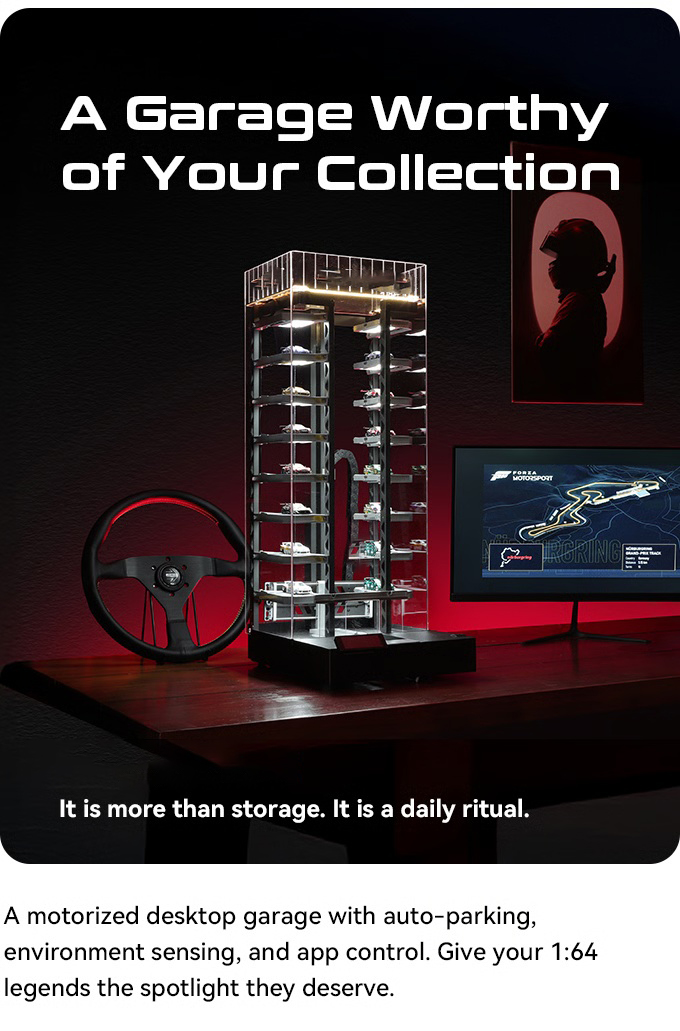 Smart Auto Parking Garage – 1:64 Scale Model Car Display System